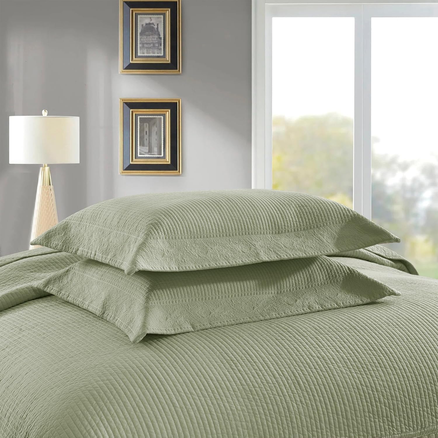 MarCielo 3-Piece Cotton Bedspread Quilt Set