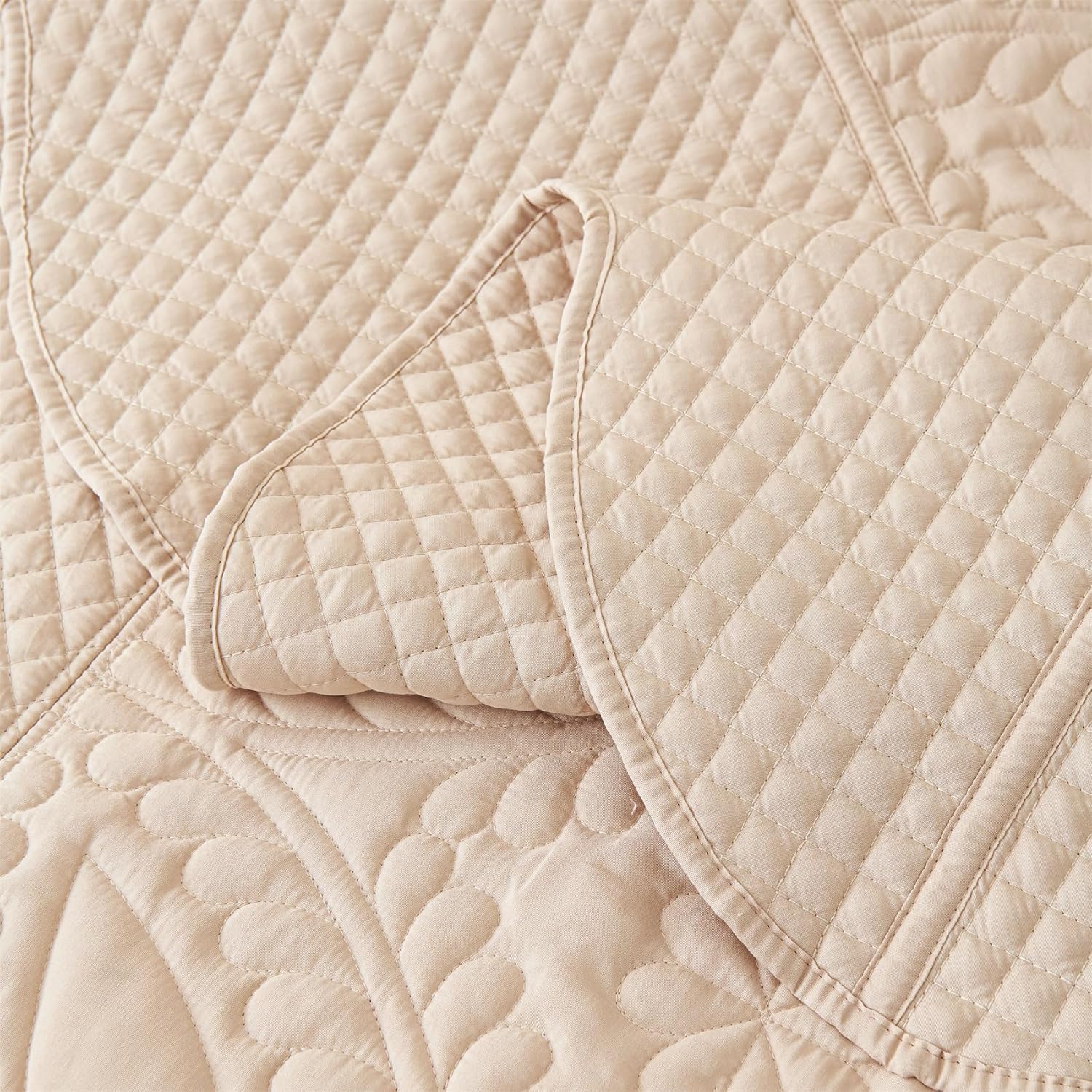 Cmfshape Oversize King Bedspread 128x120 Beige