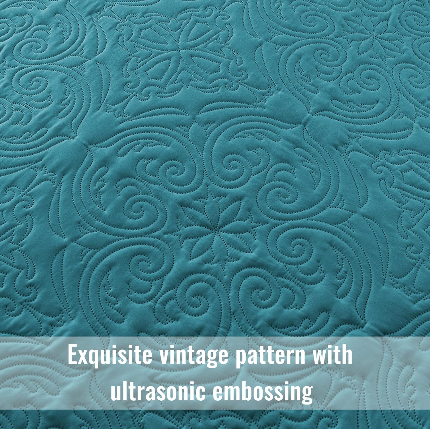 Exclusivo Mezcla King Size Quilt Set Dusty Teal