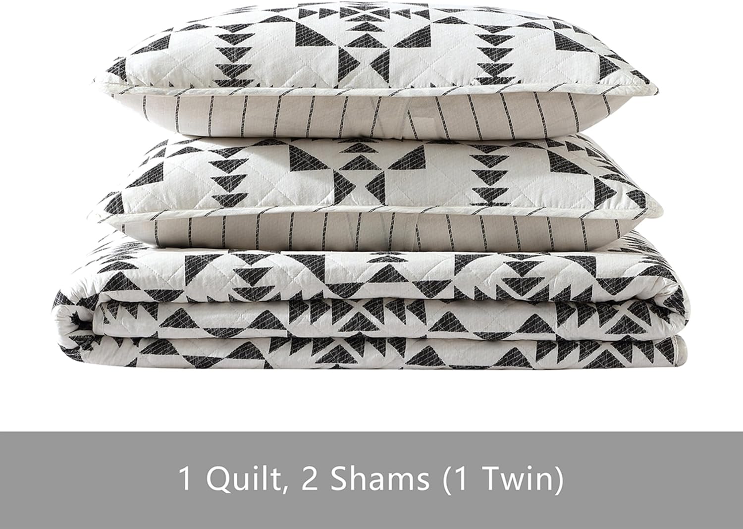 Eddie Bauer Queen Quilt Set 3 pcs Arrowhead Charcoal