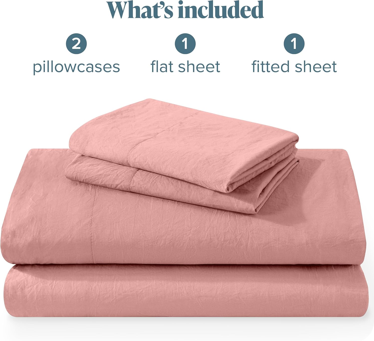 Bare Home Ultra Soft Sandwashed Full Sheet Set 1