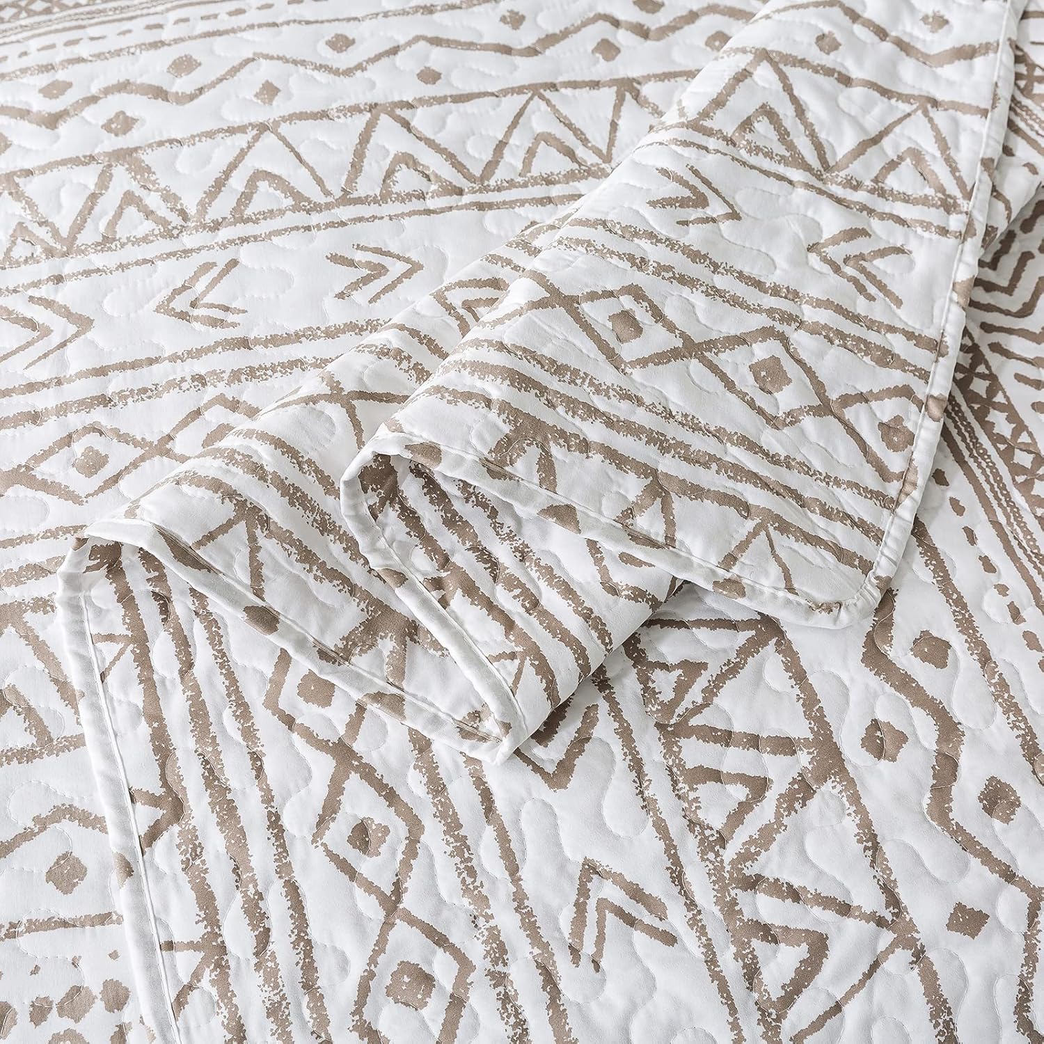 NEWLAKE Reversible Quilt Bedspread Set Queen Size