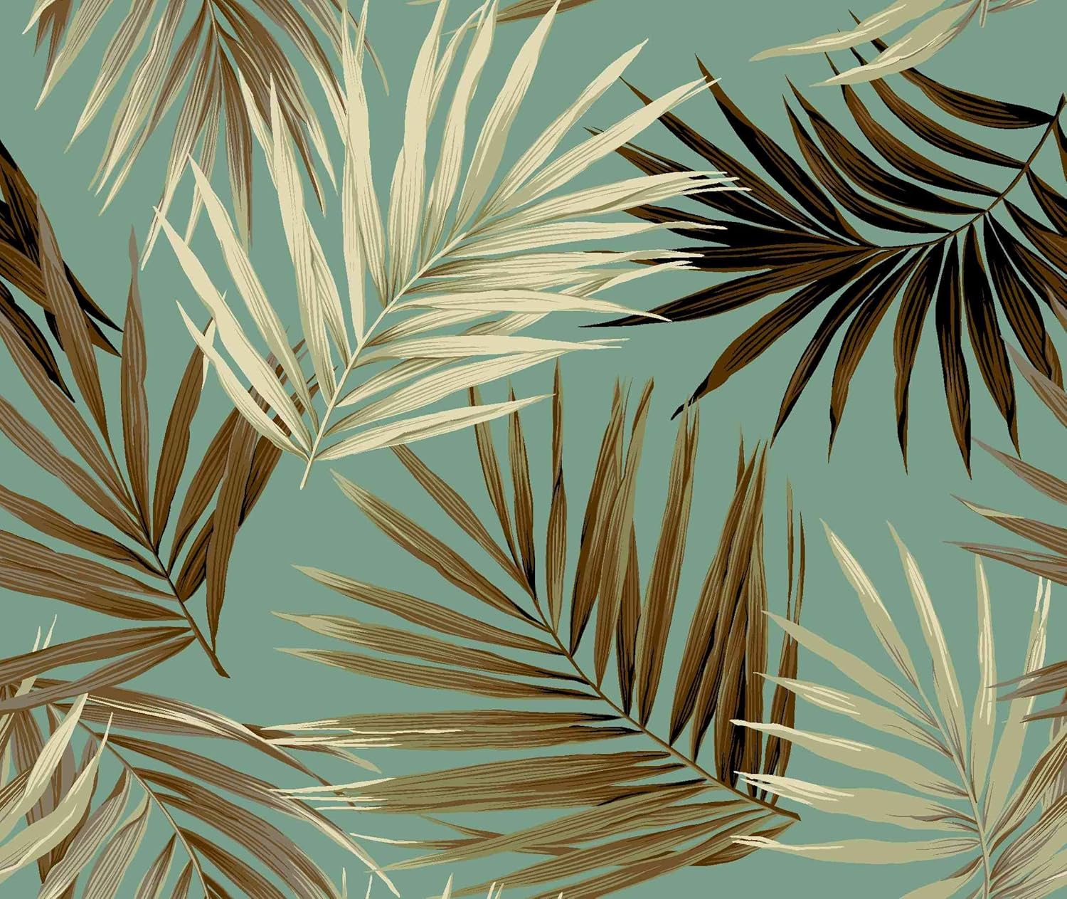 Masterplay 3-Piece Tropical Palm Quilt Set Oversize King Size Bedspread