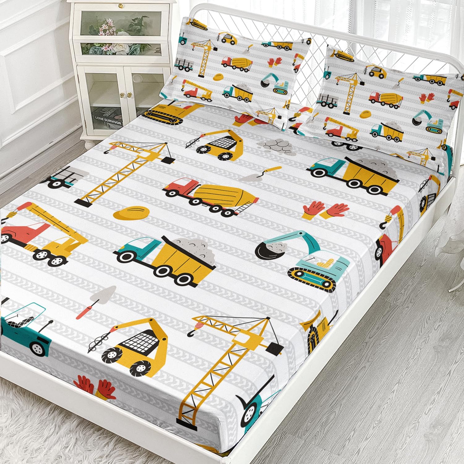 AILONEN Excavator Sheet Set Twin XL 3 Pieces 1
