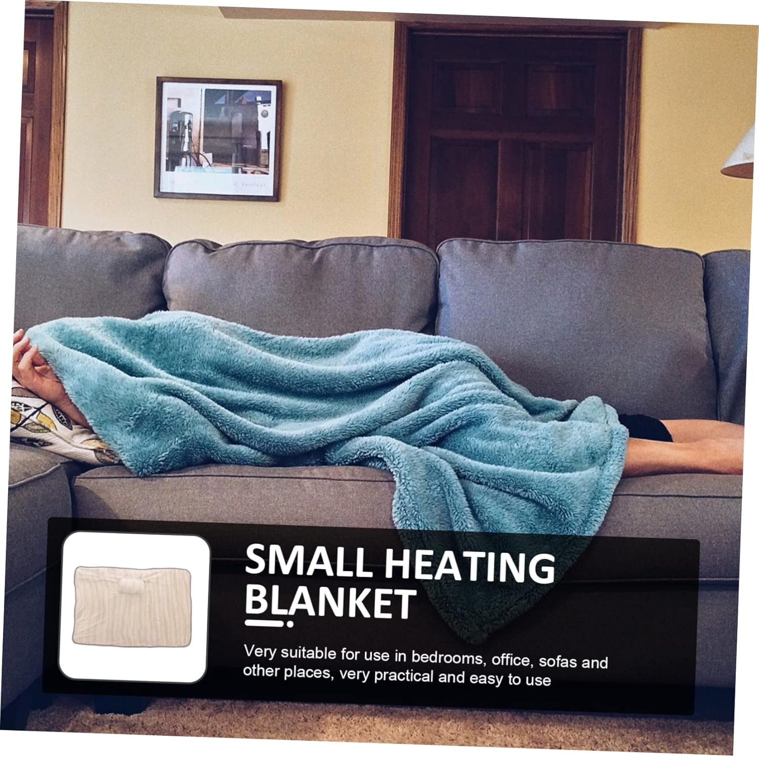 ULDIGI Electric Heated Blanket USB Warming Pad for Home and Office Use