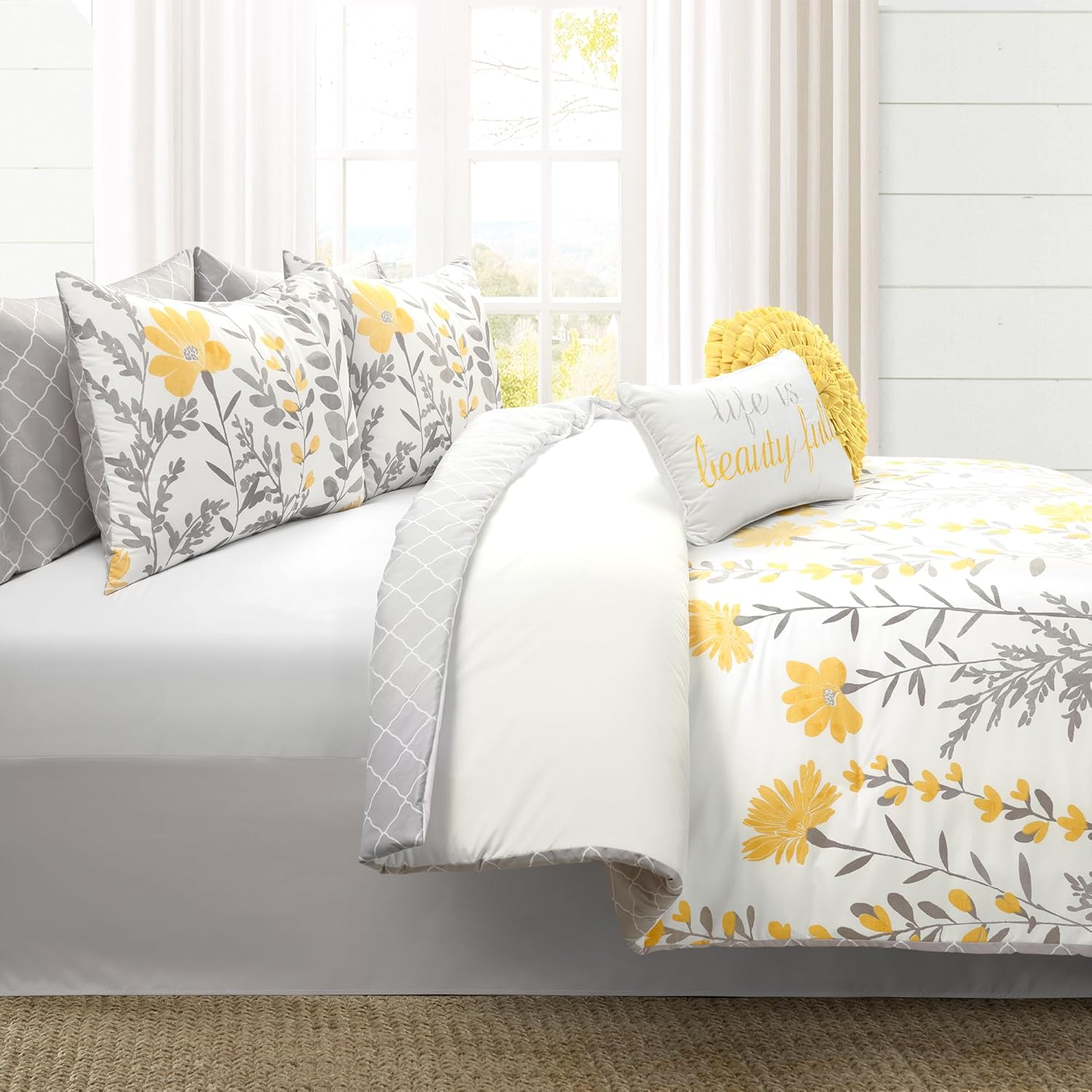 Lush Decor Aprile Reversible Comforter Set Queen