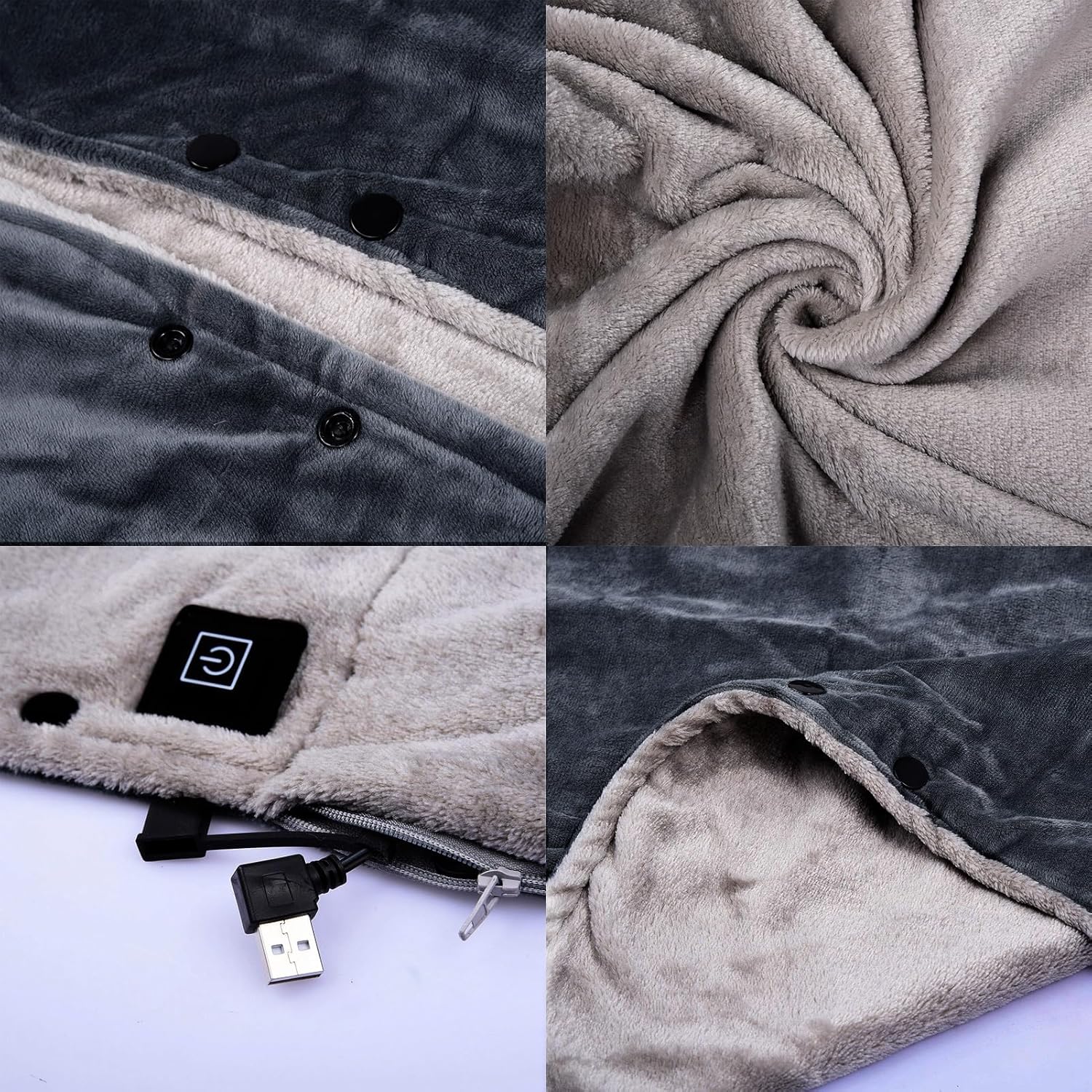 DSOPV Heating Blanket Throw with 3 Temperature Levels