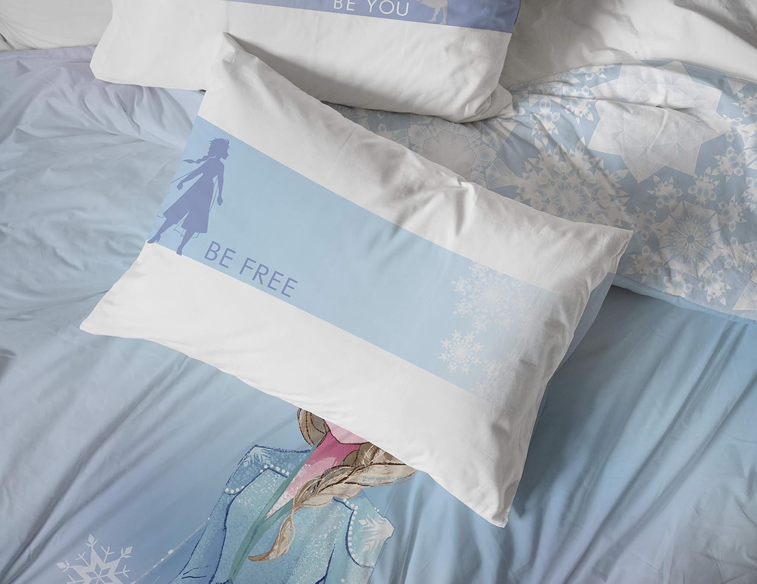 Disney Frozen 2 Elsa 7-Piece Bed Set - Reversible Comforter Sheets