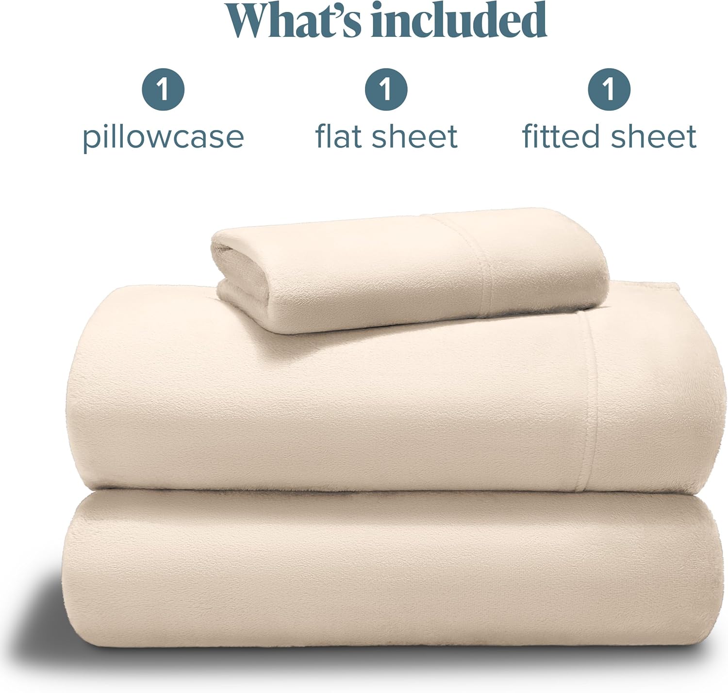 Bare Home Microplush Fleece Sheet Set Twin Sand