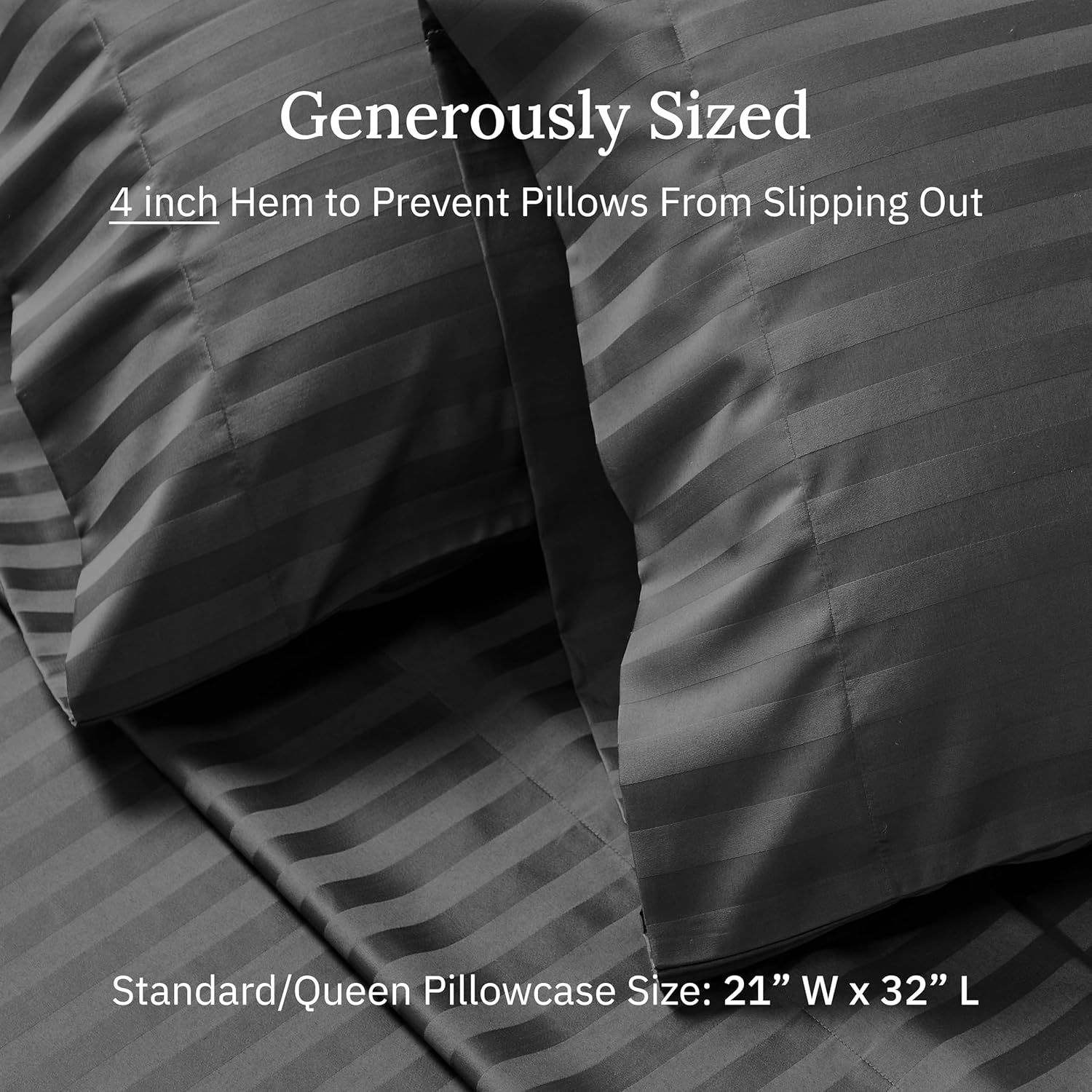 California Design Den 500 Thread Count Cotton Pillowcase Set of 2