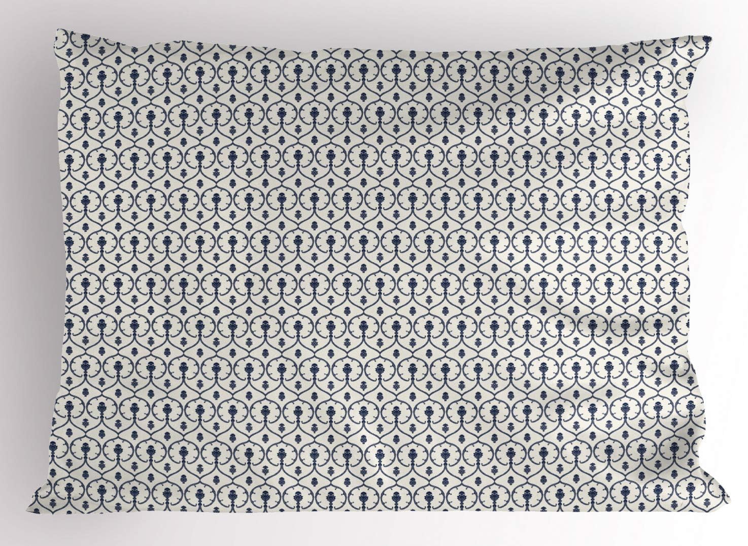 Ambesonne Navy Blue Pillow Sham Set of 2 1