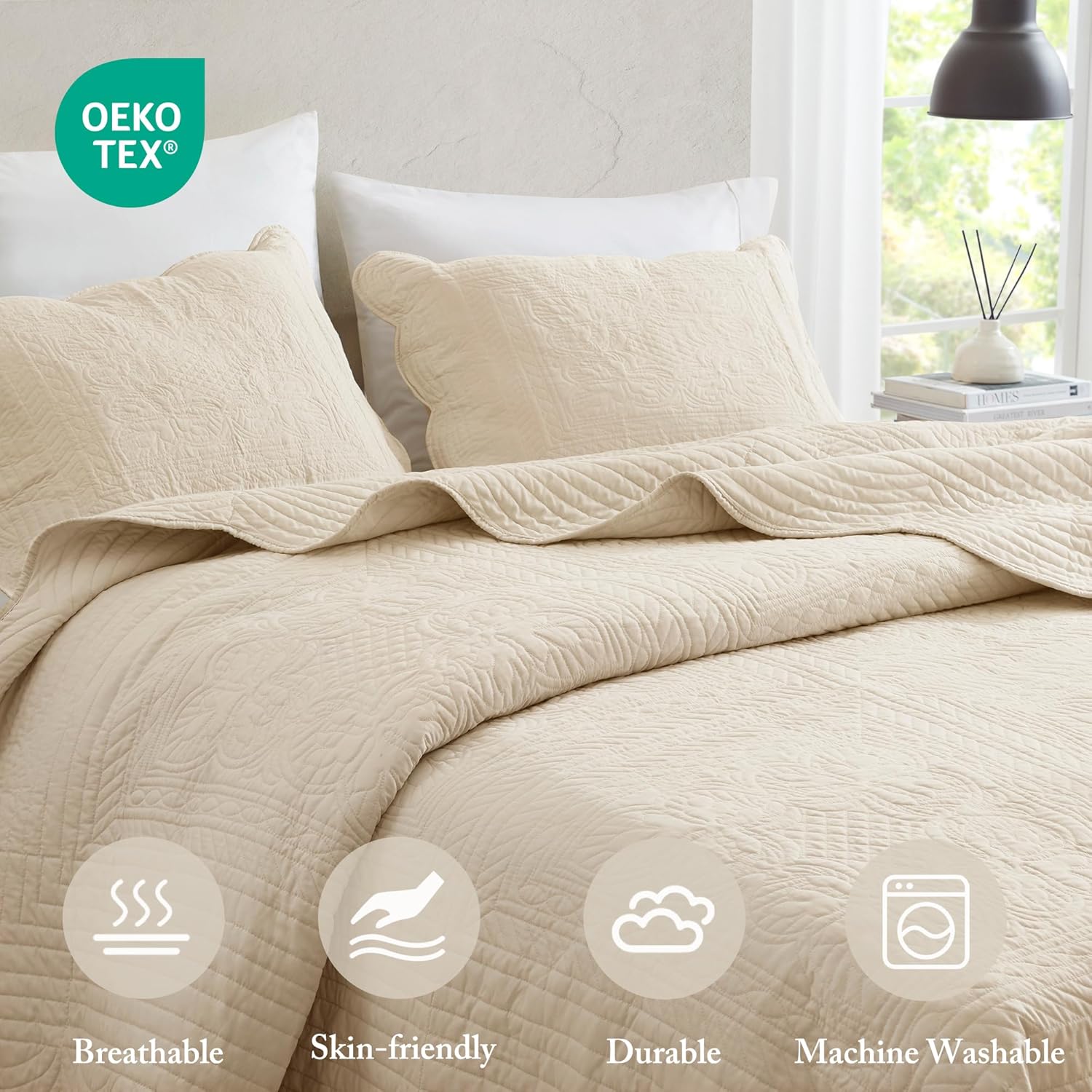 Madison Park Tuscany Quilt Set - 3 Piece KingCal King