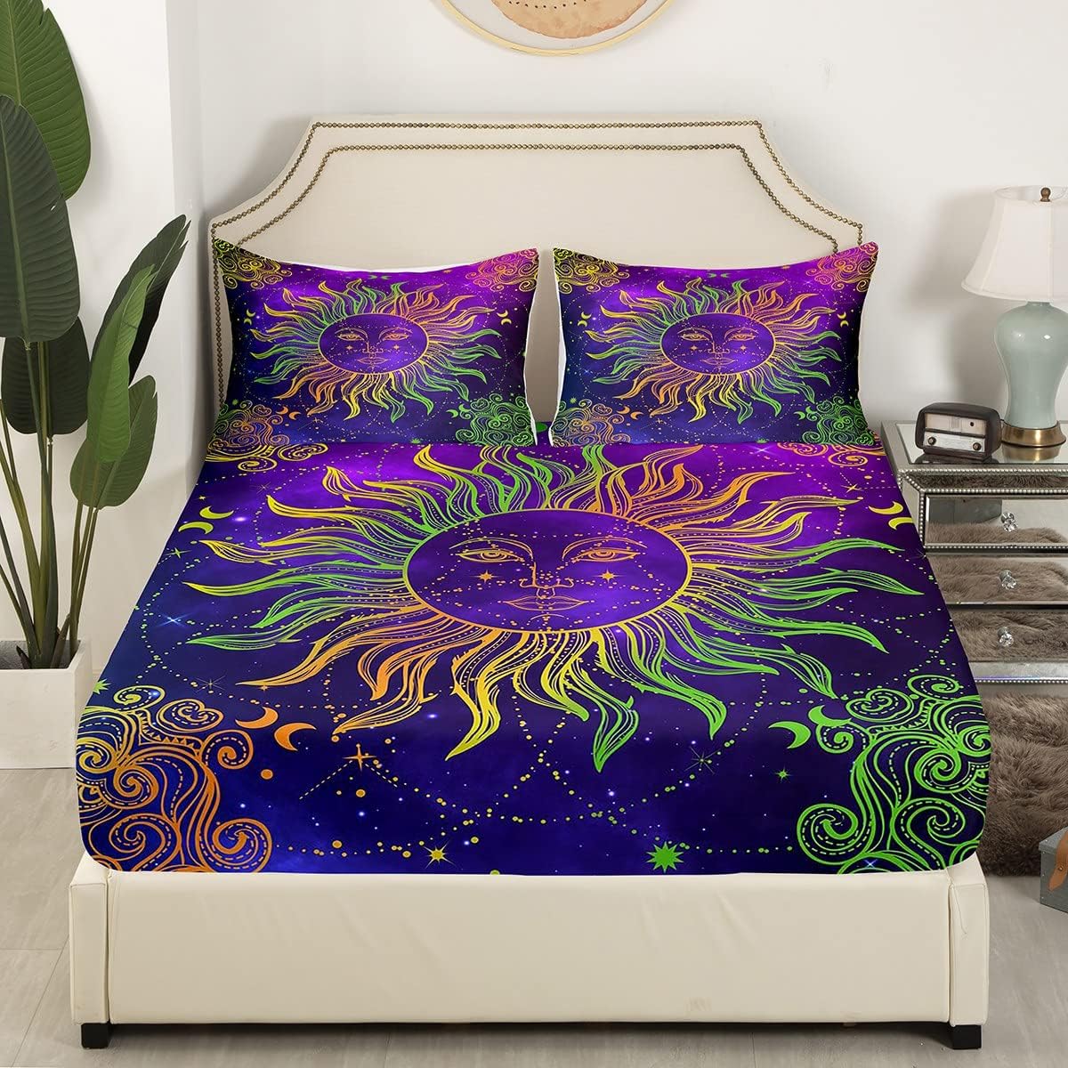 Erosebridal Boho Paisley Queen Bedding Set