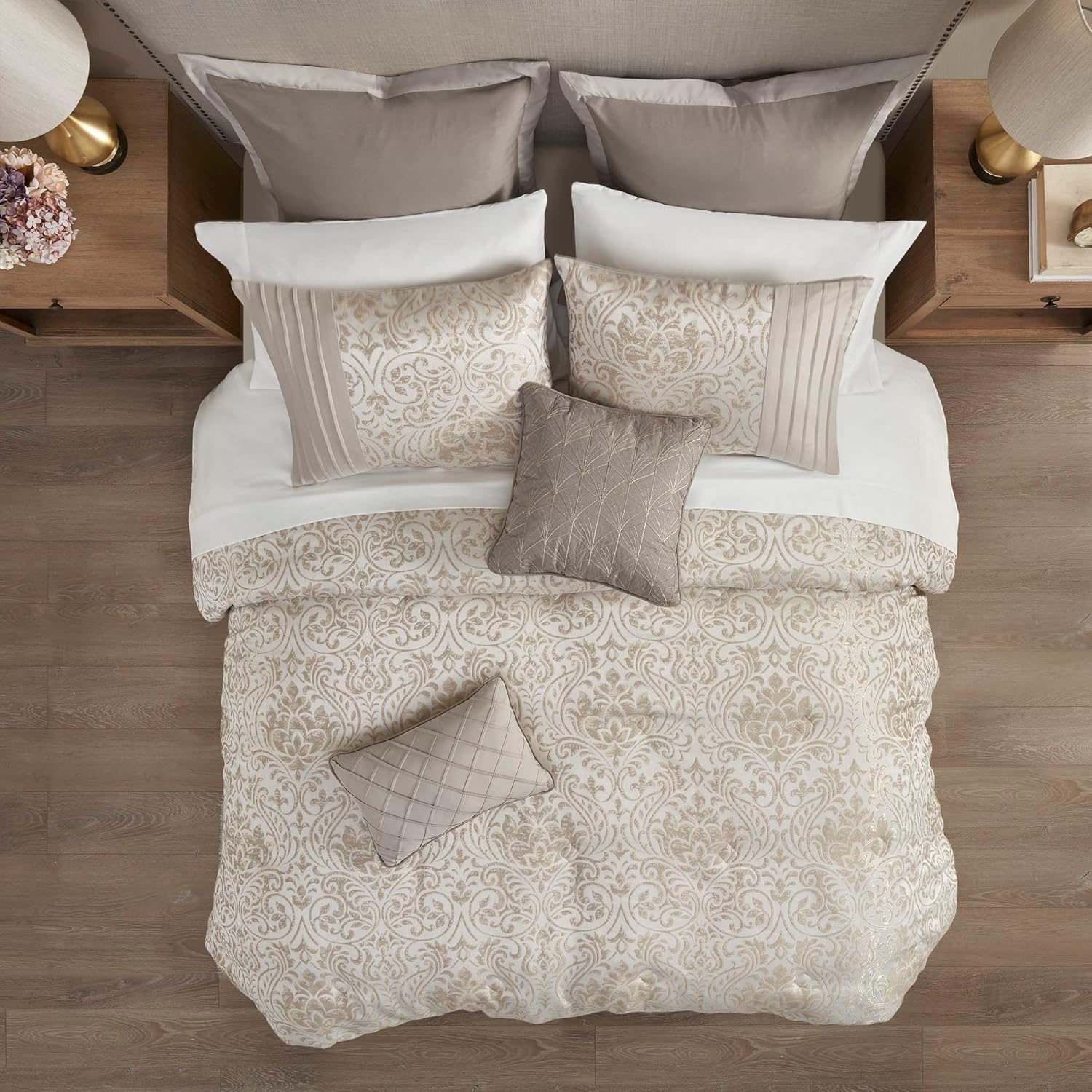 Madison Park Emilia Bed in a Bag Comforter Set Queen 12 Piece