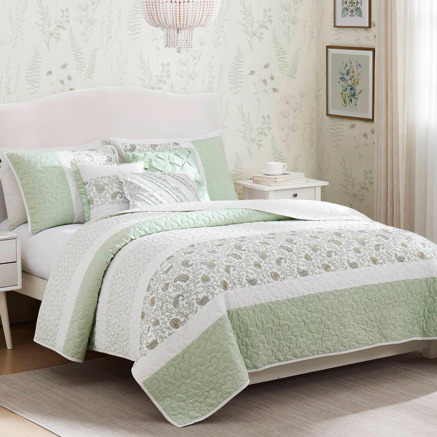 Madison Park Dawn 6 Piece Queen Cotton Coverlet Set