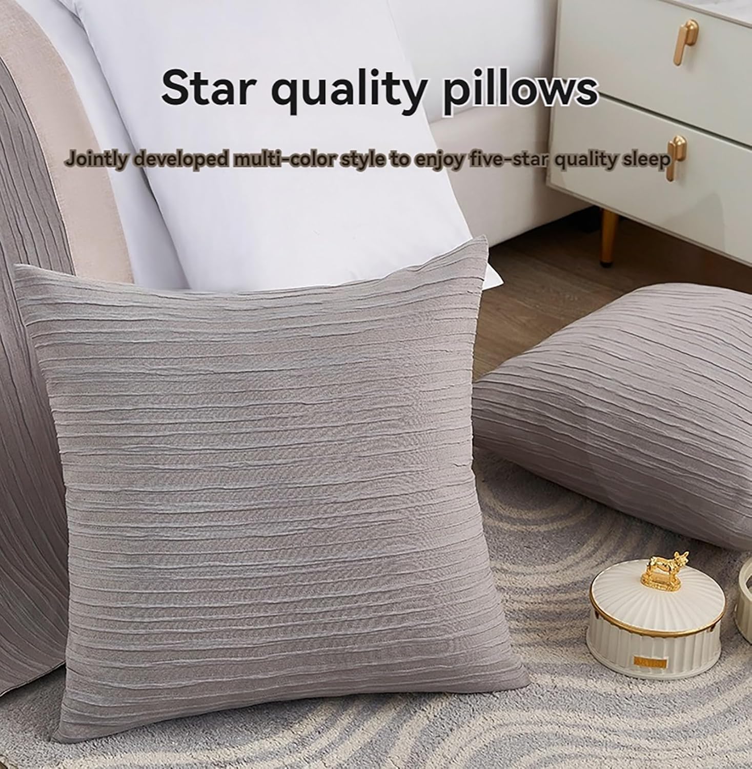 Luxury Cotton Bed Runner with Pillow Cover Protector