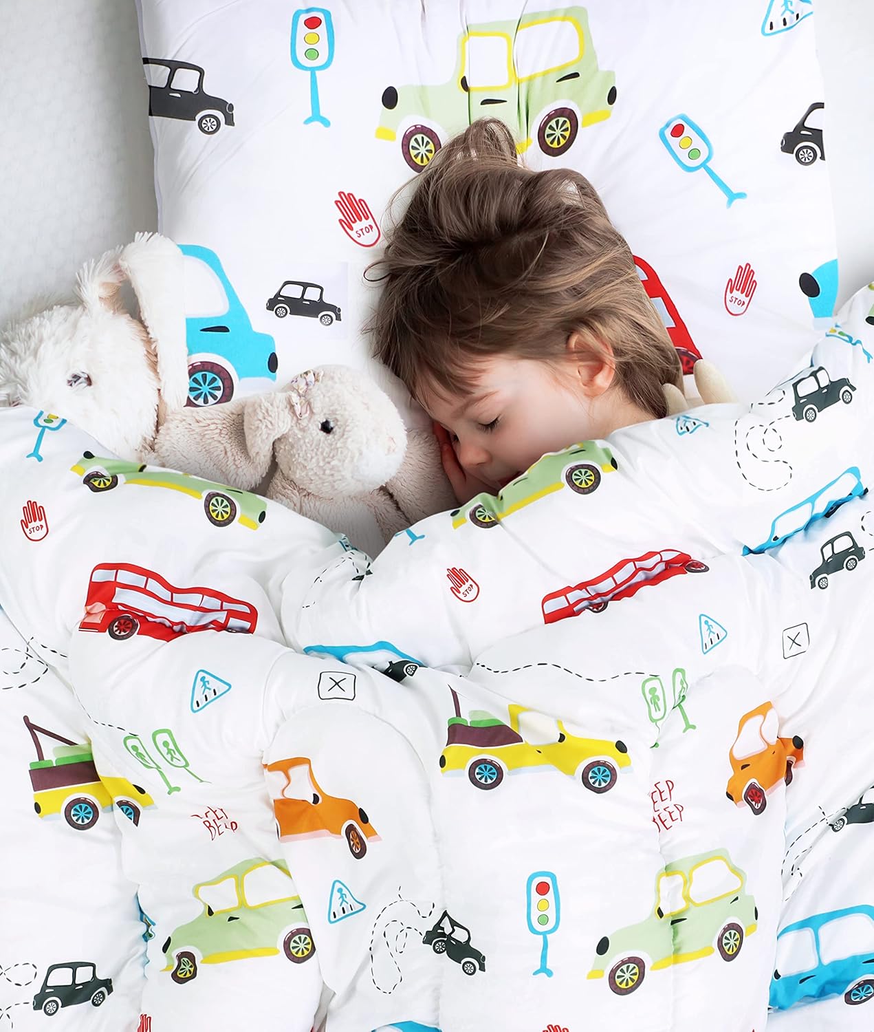 Utopia Bedding Kids Car Comforter Set Twin