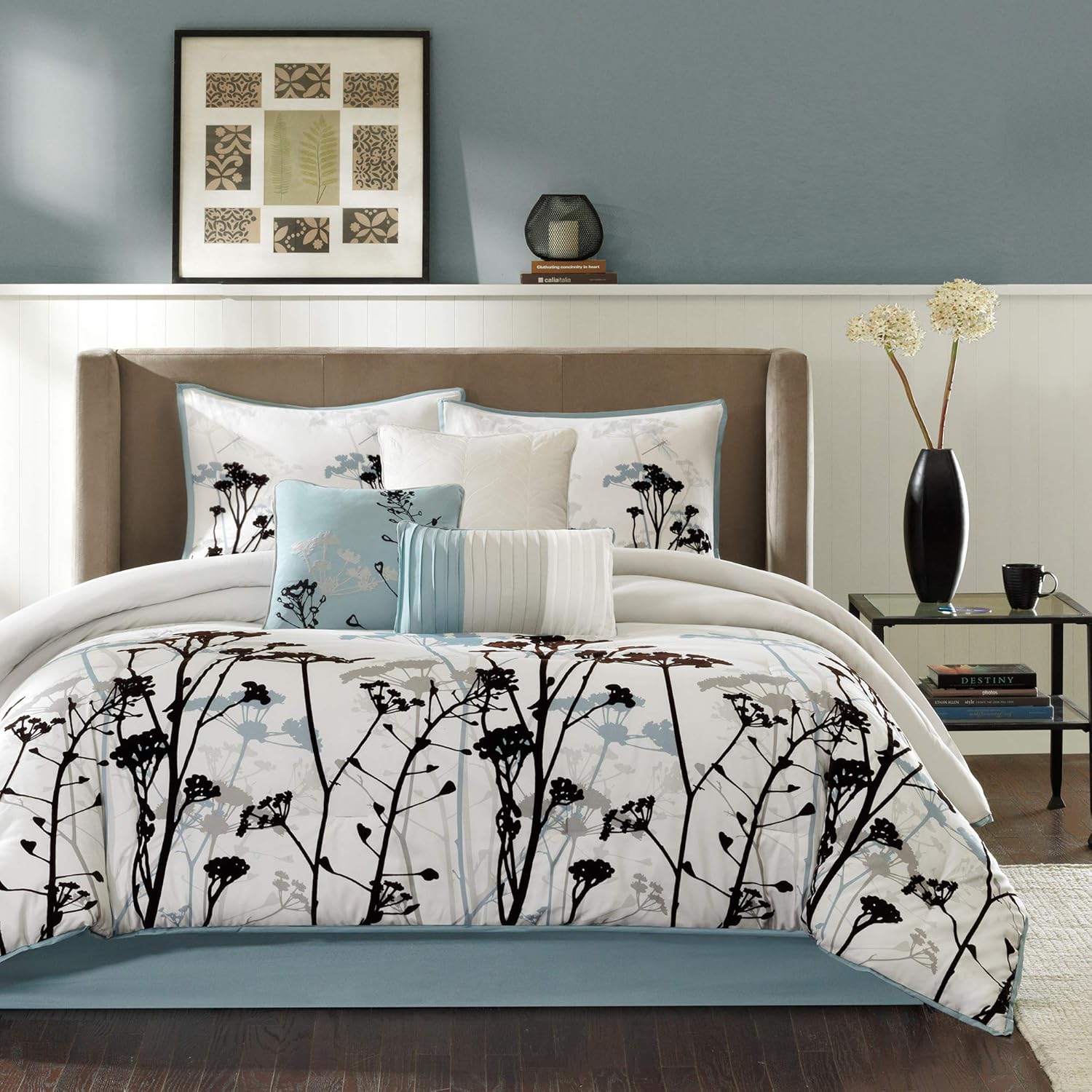Madison Park Matilda Comforter Set King 104x92 7 Piece White