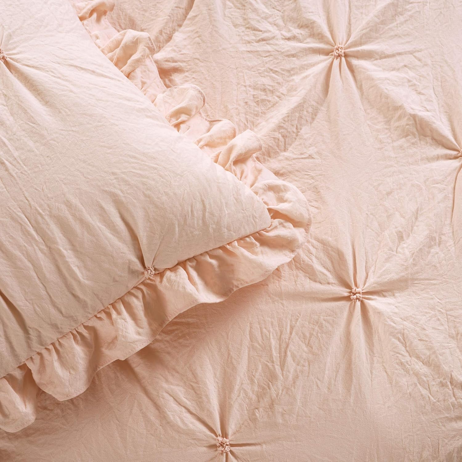 Lush Decor Ravello Pintuck Ruffle Skirt Bedspread Set Twin