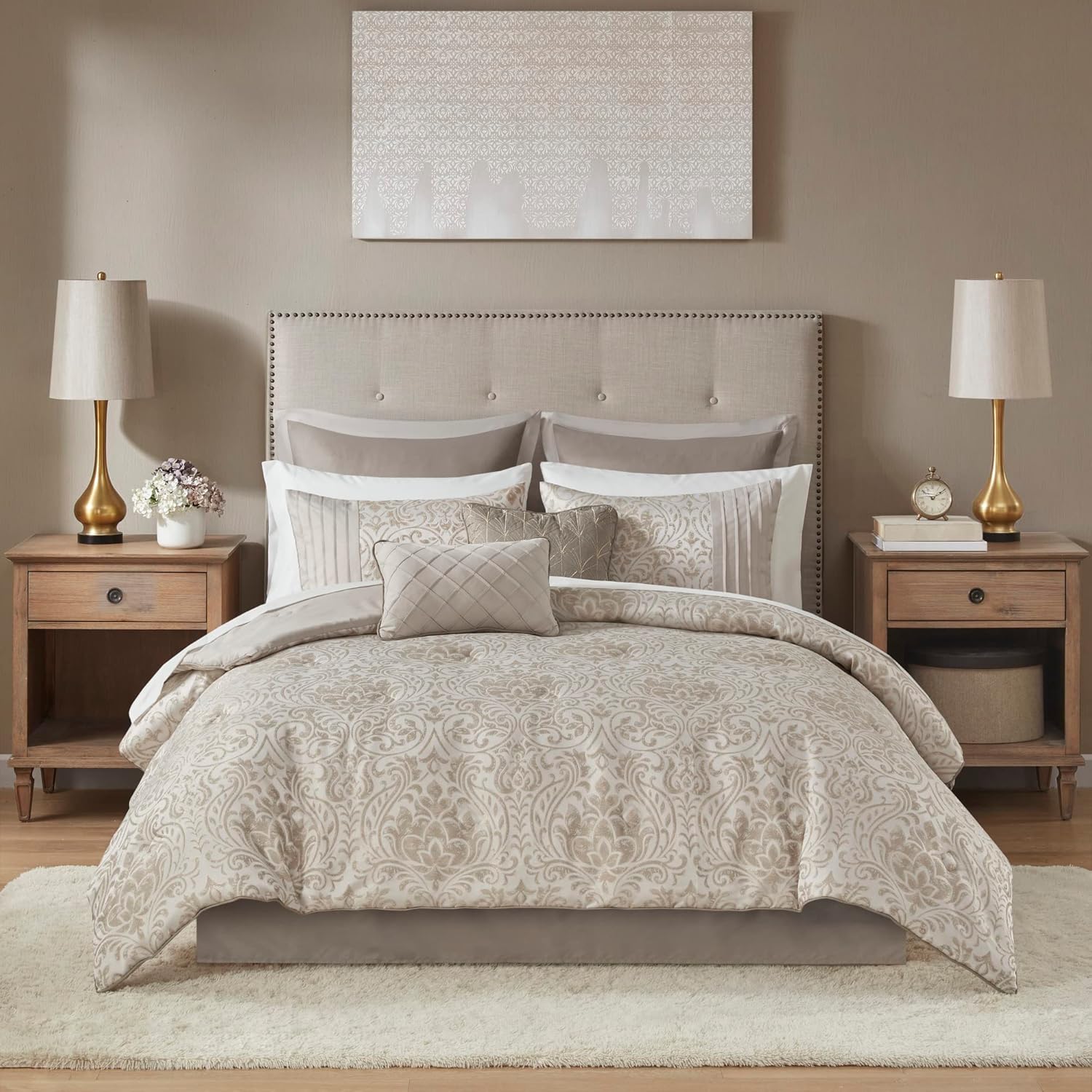 Madison Park Emilia Bed in a Bag Comforter Set Queen 12 Piece