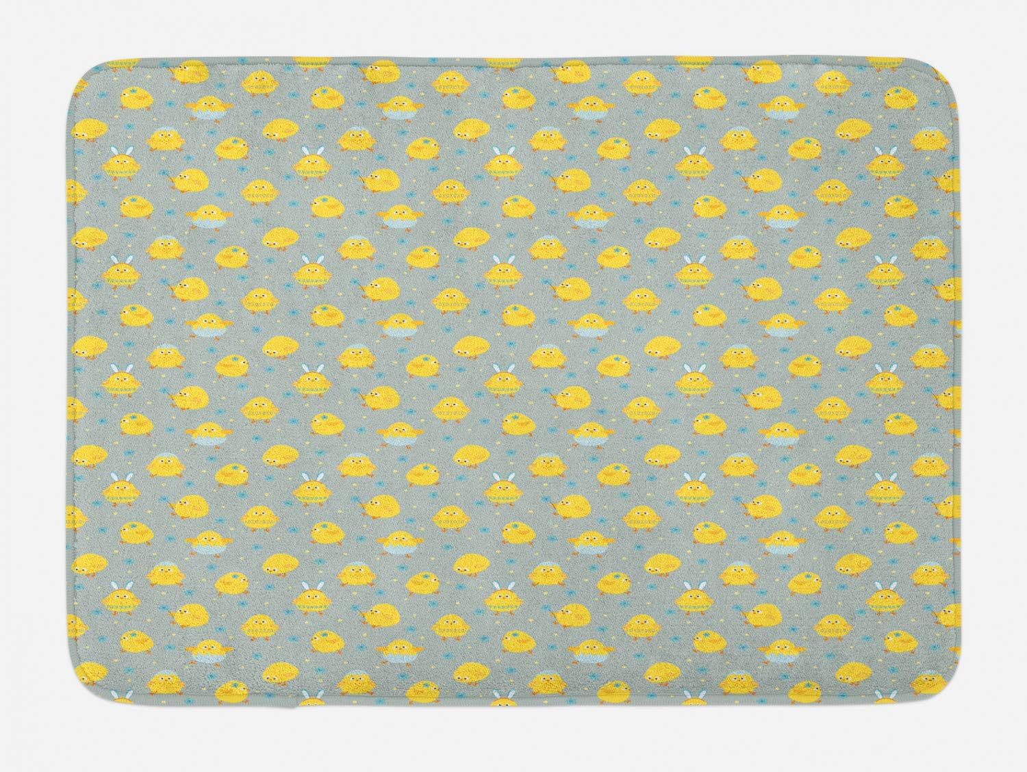 Ambesonne Yellow Bird Bath Mat 302 x 20