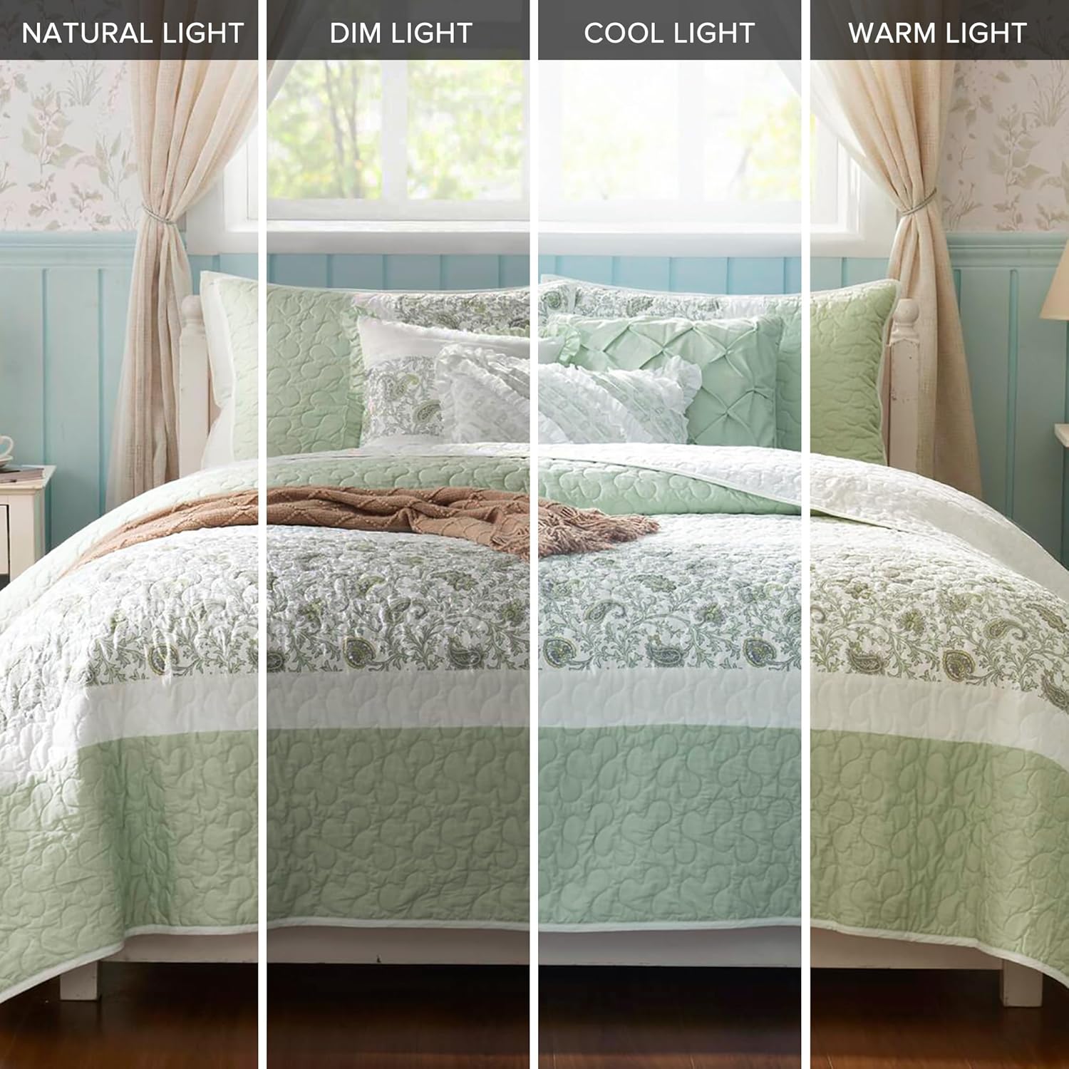 Madison Park Dawn 6 Piece Queen Cotton Coverlet Set