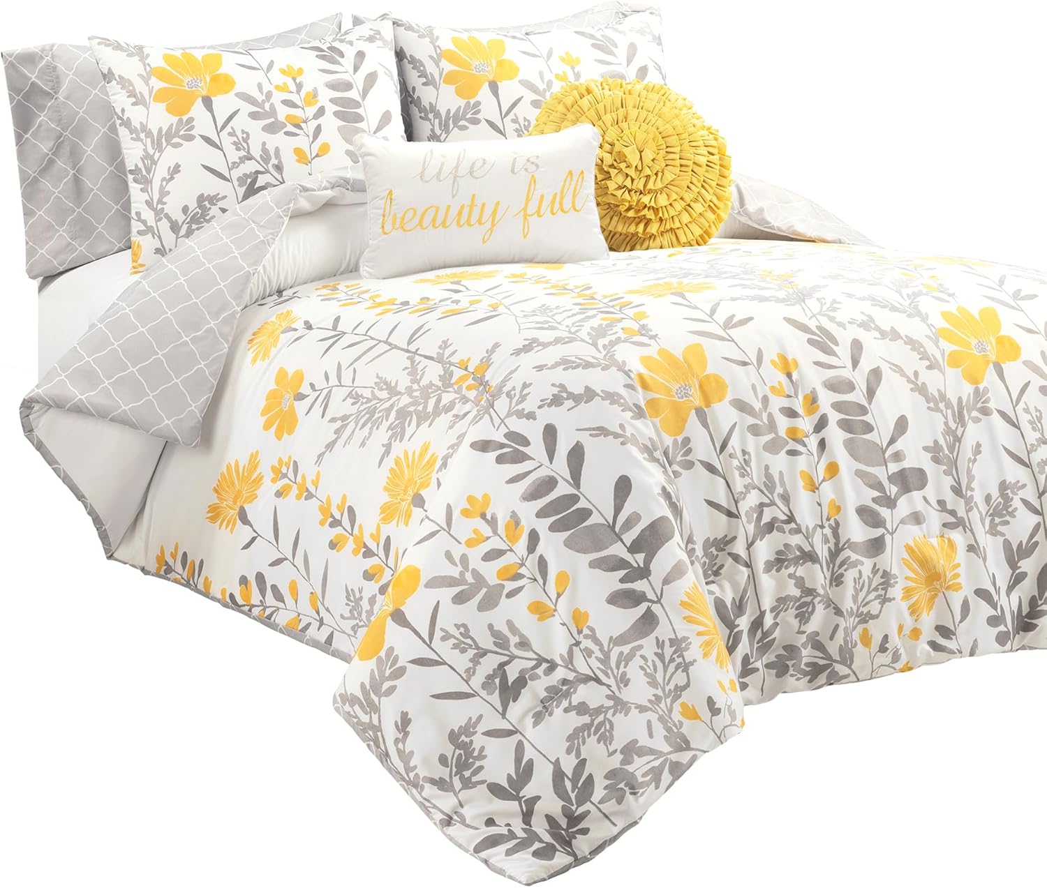 Lush Decor Aprile Reversible Comforter Set Queen