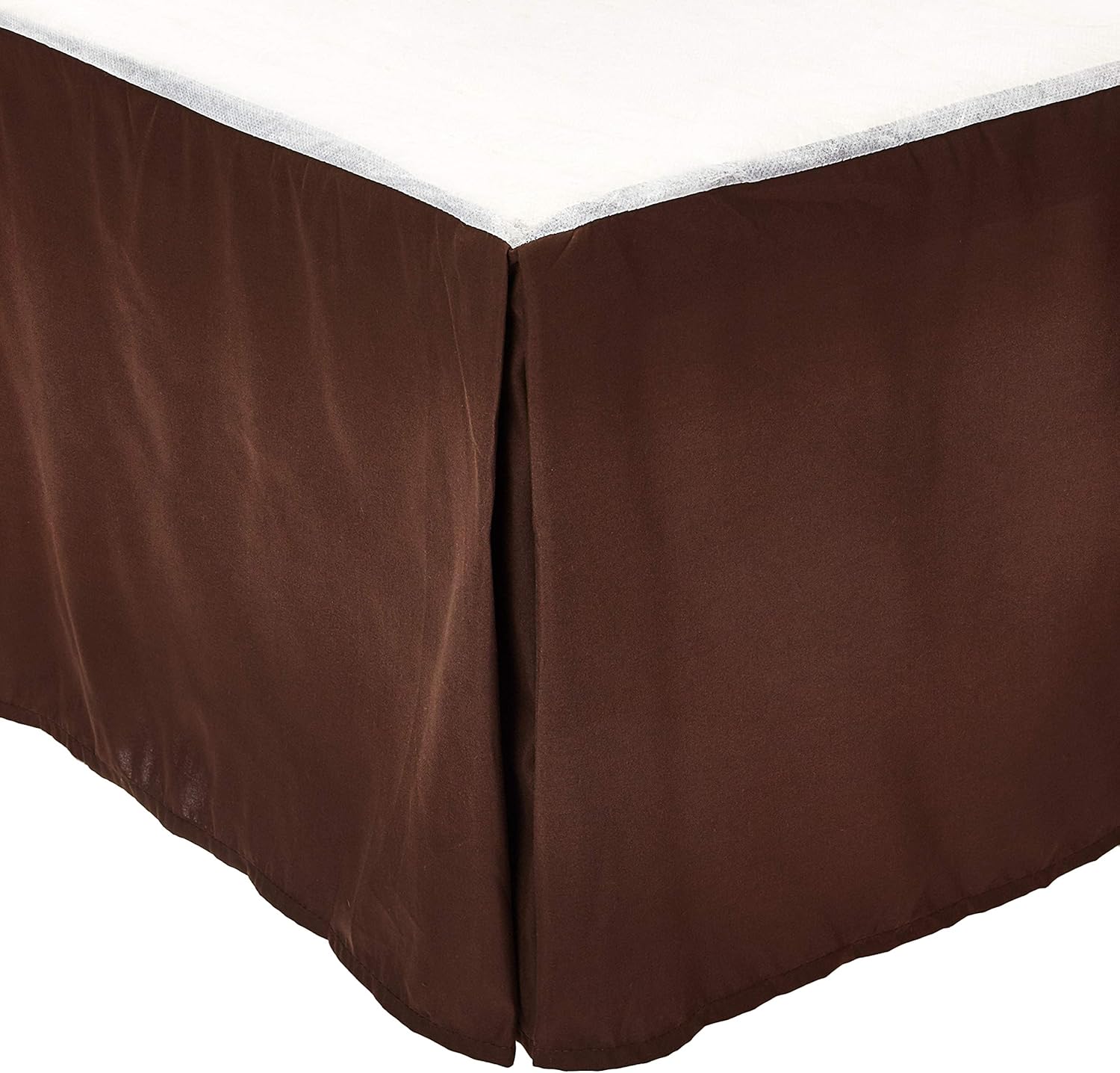 Elegant Comfort 1500 Thread Count King Bed Skirt - Chocolate Brown