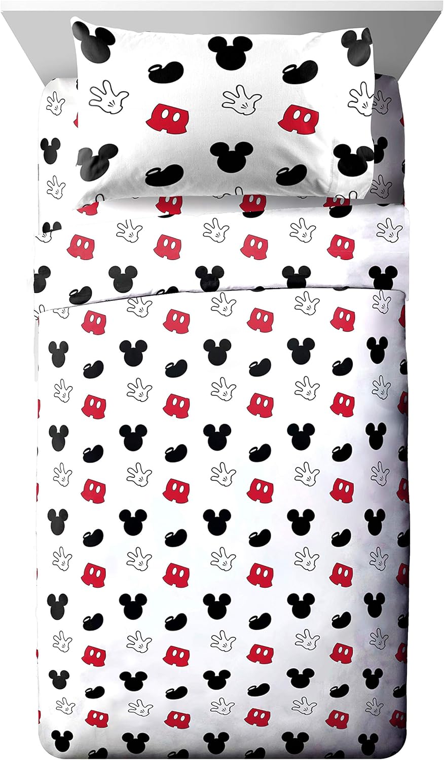 Jay Franco Disney Mickey Mouse 4-Piece Twin Bed Set 1