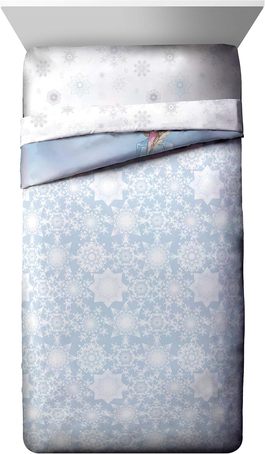 Disney Frozen 2 Elsa 7-Piece Bed Set - Reversible Comforter Sheets