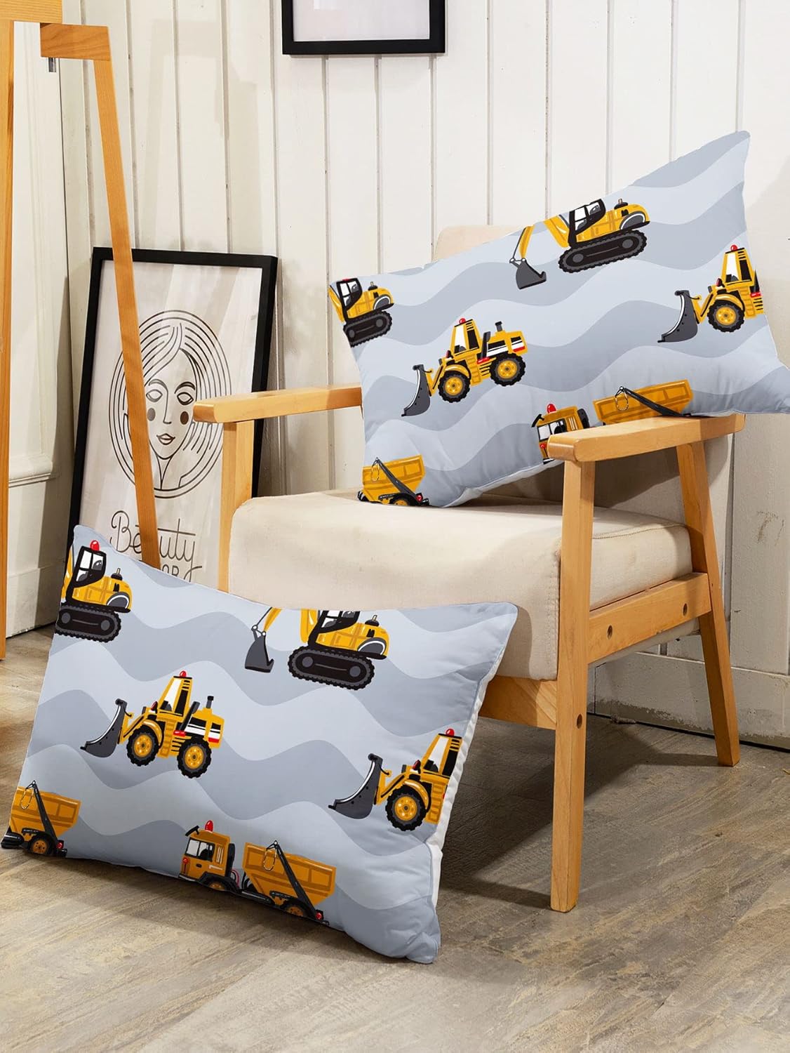 Datura Home Kids Truck Grey Sheet Set 4PCS