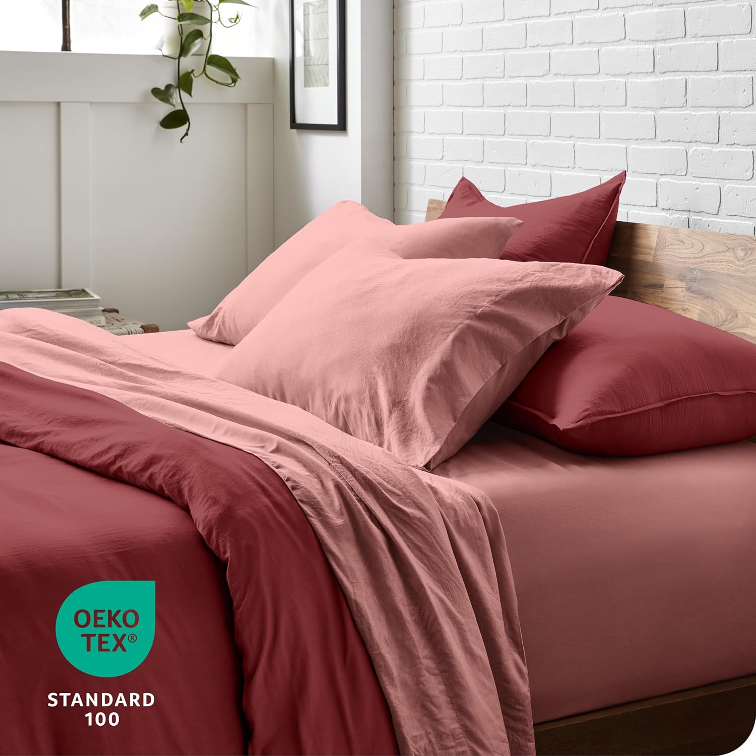 Bare Home Ultra Soft Sandwashed Full Sheet Set 1