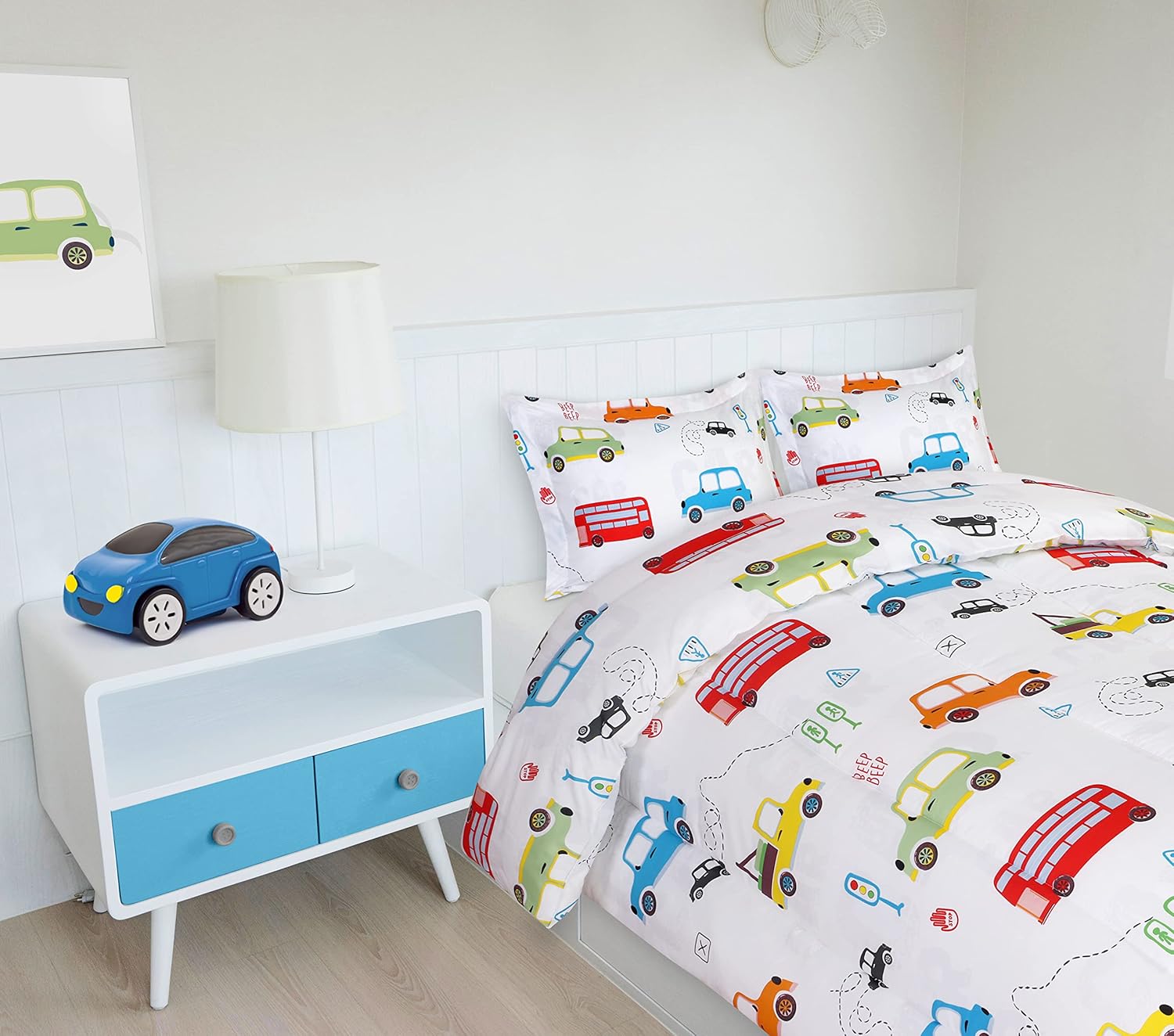 Utopia Bedding Kids Car Comforter Set Twin