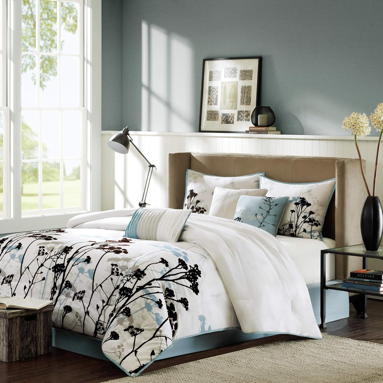 Madison Park Matilda Comforter Set King 104x92 7 Piece White