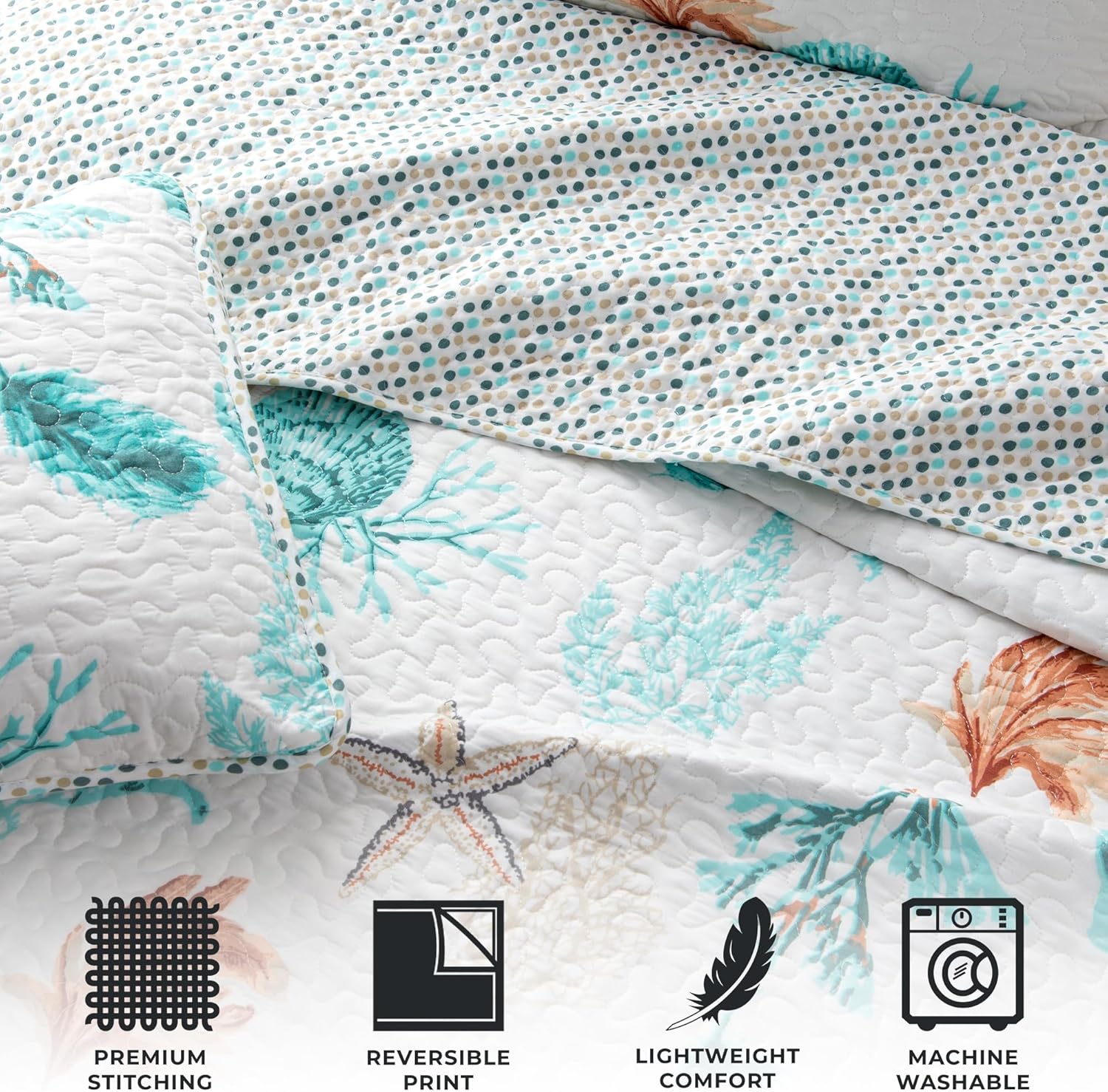 Great Bay Home Coastal Bedding Set - TwinTwin XL
