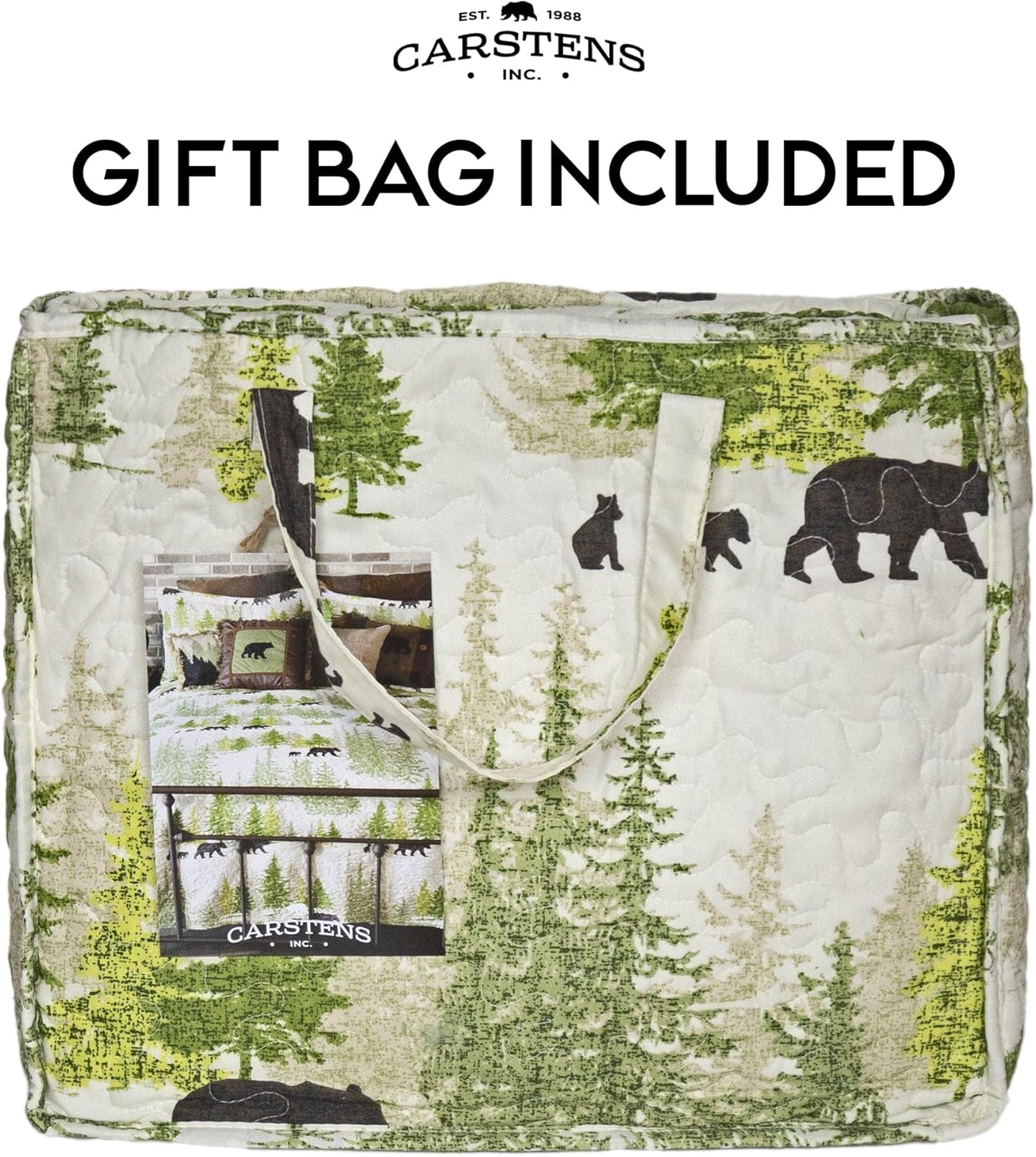 CARSTENS INC Rustic Cabin Quilt Set Twin