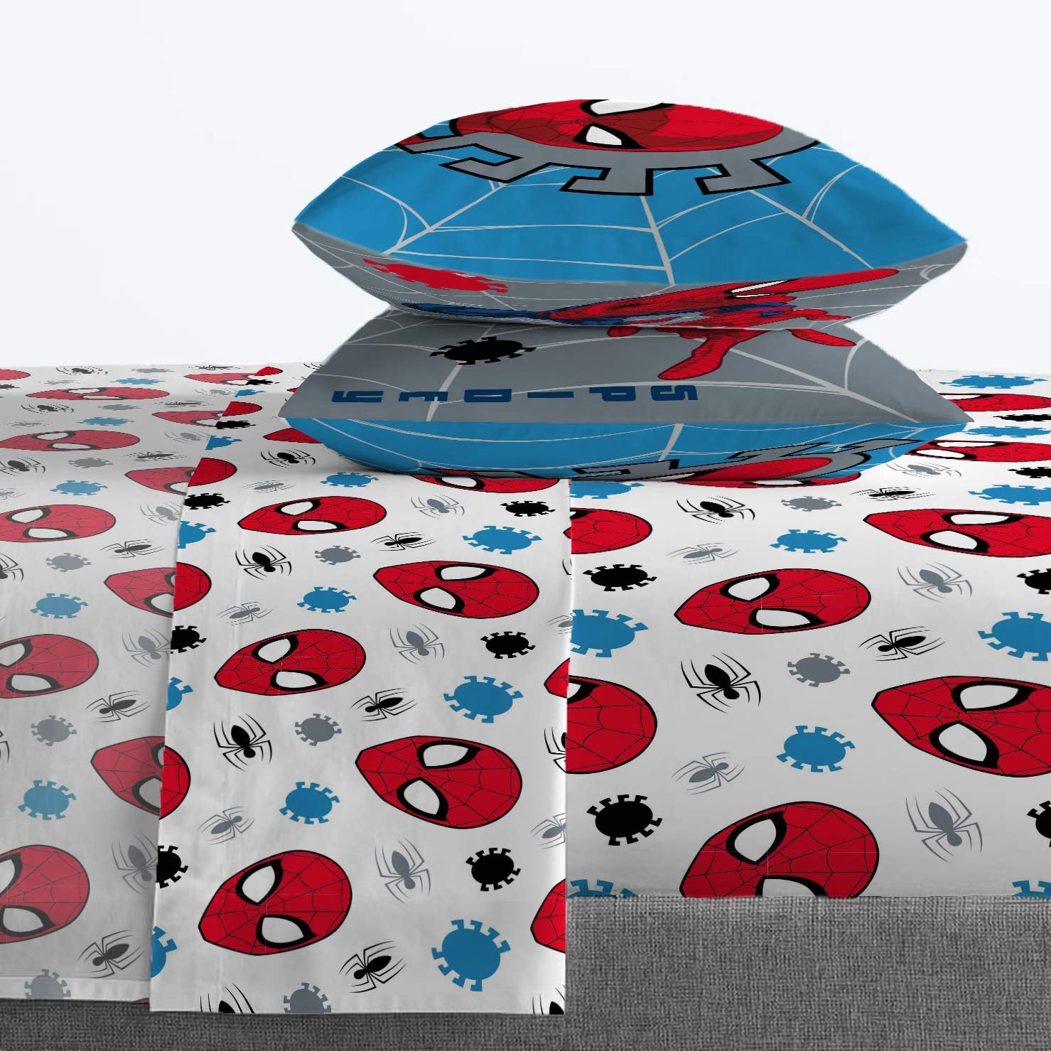 Jay Franco Marvel Spiderman Spidey Faces Comforter Set