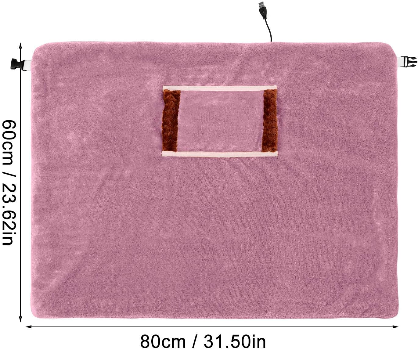 USB Rechargeable Heated Throw Blanket with Temperature Control
