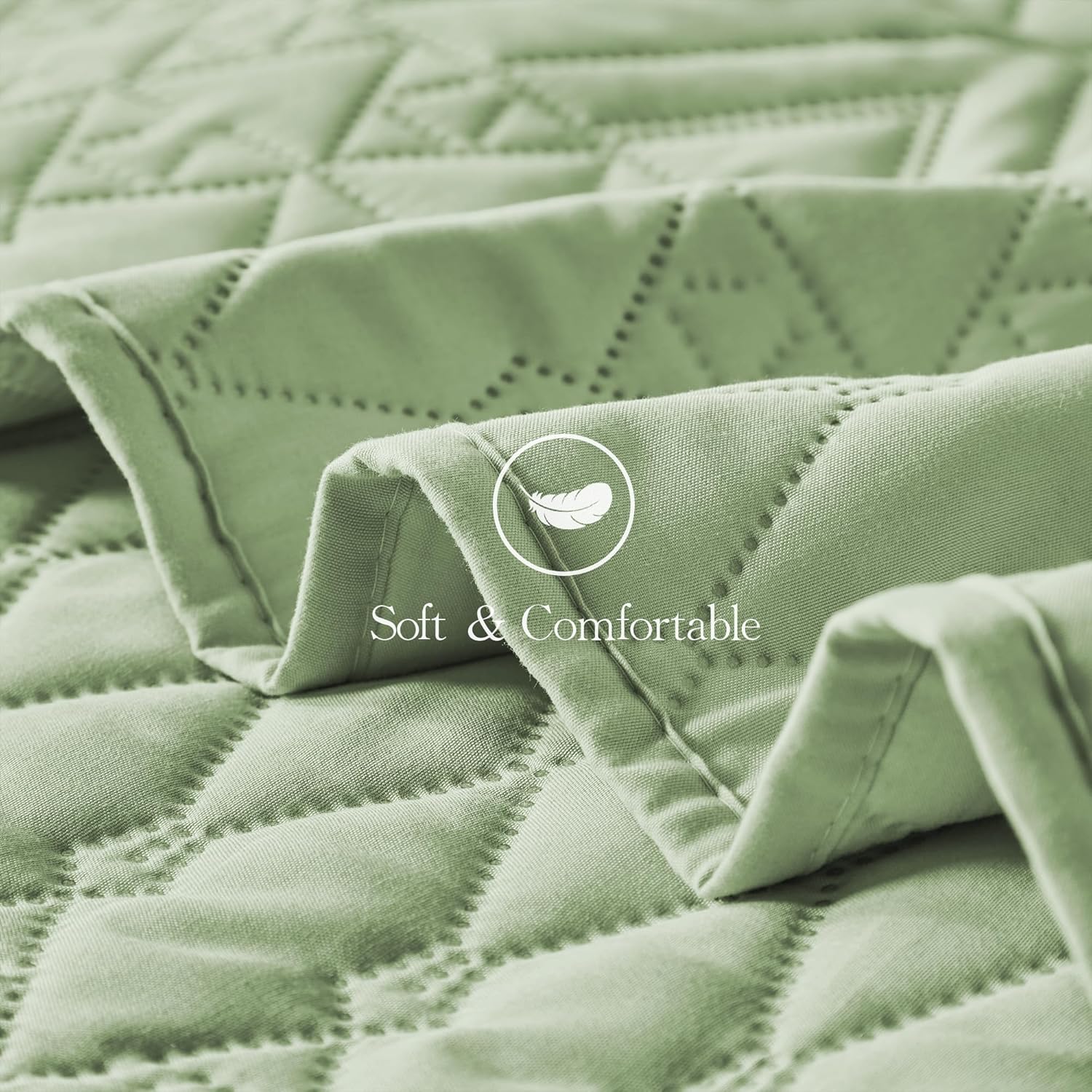akkialla Geometric Pattern Queen Quilt Set