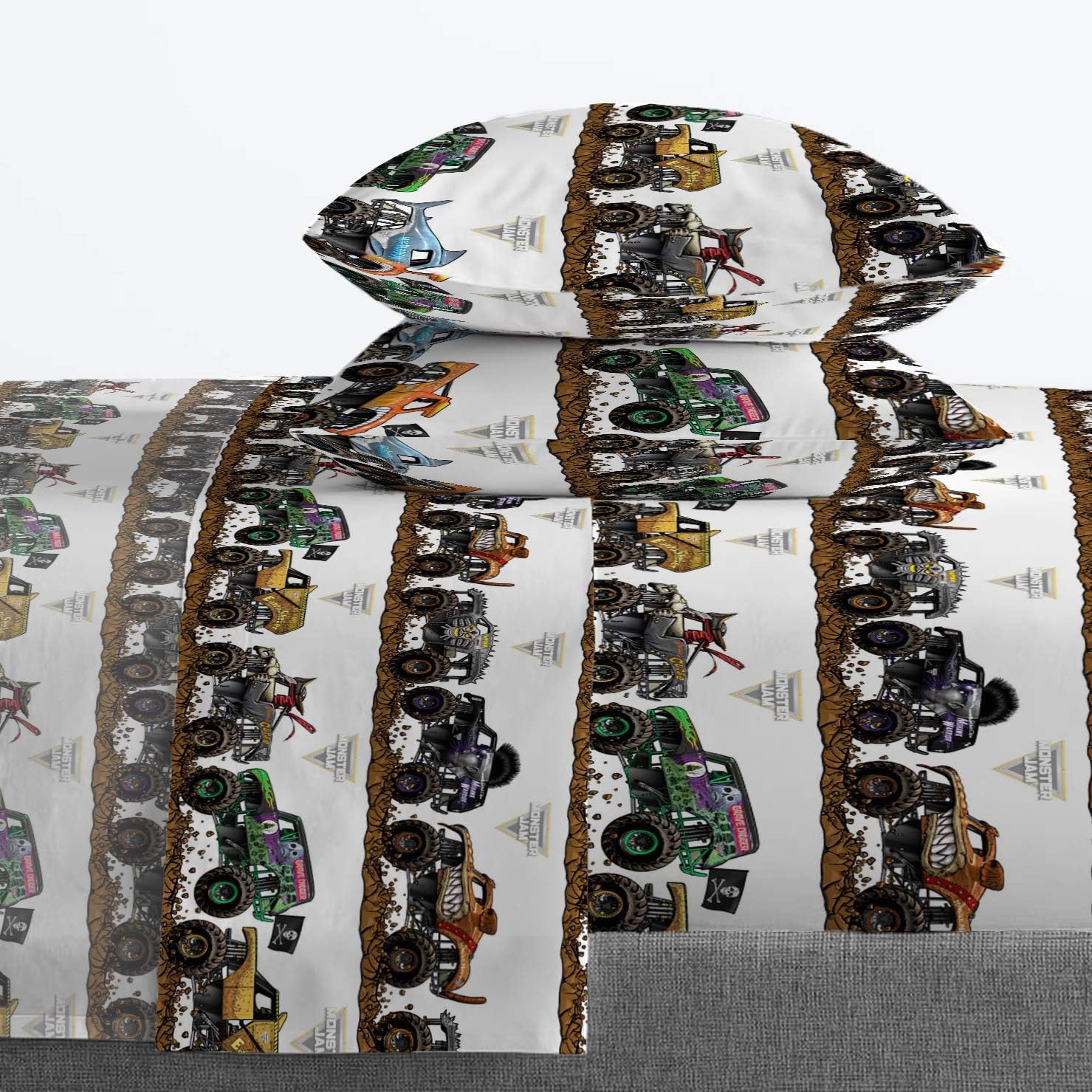 Jay Franco Monster Jam Queen Bed Set 5 Piece