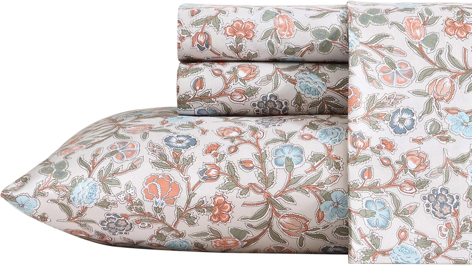Wrangler Twin Sheet Set - Floral Oeko-Tex Certified 100 Polyester