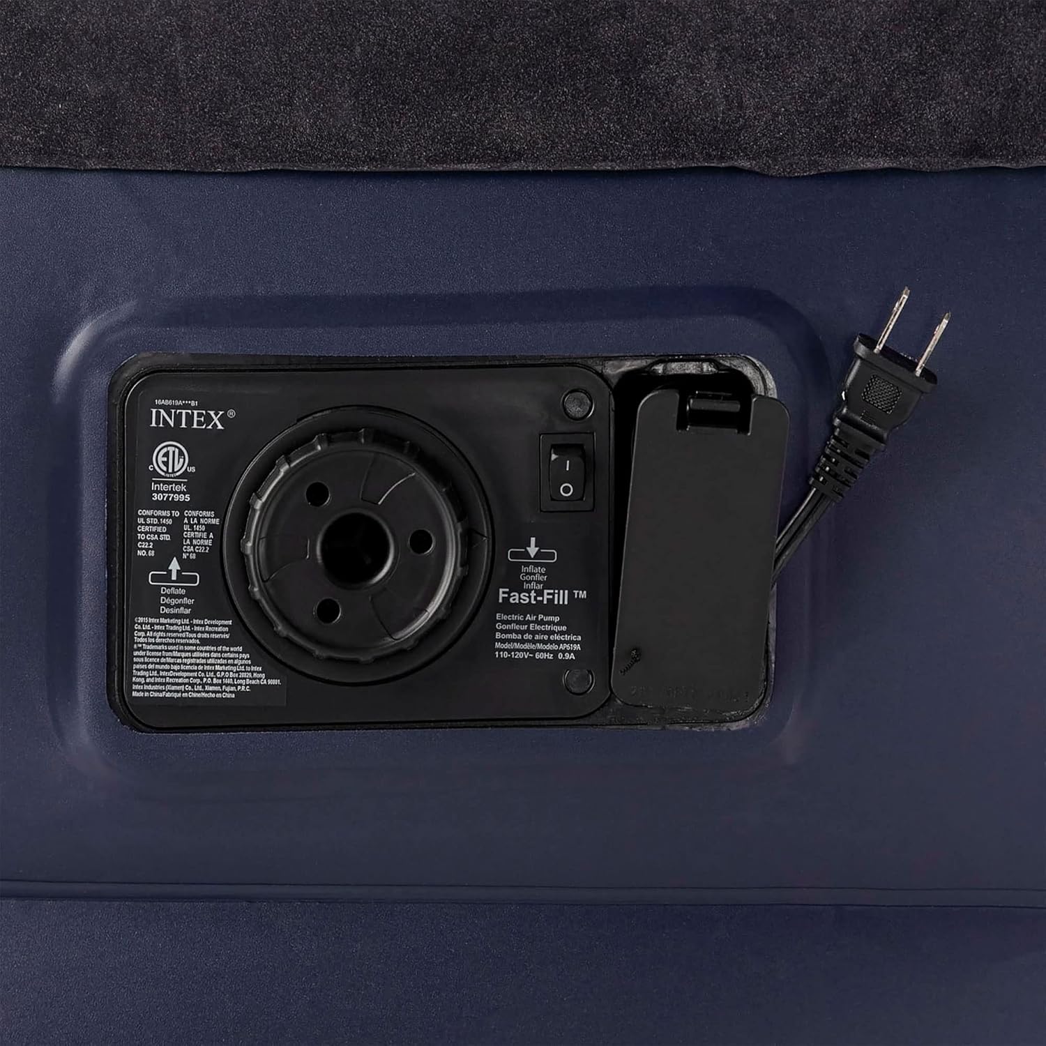 Intex Dura-Beam Raised Airbed with Pillow and Pump