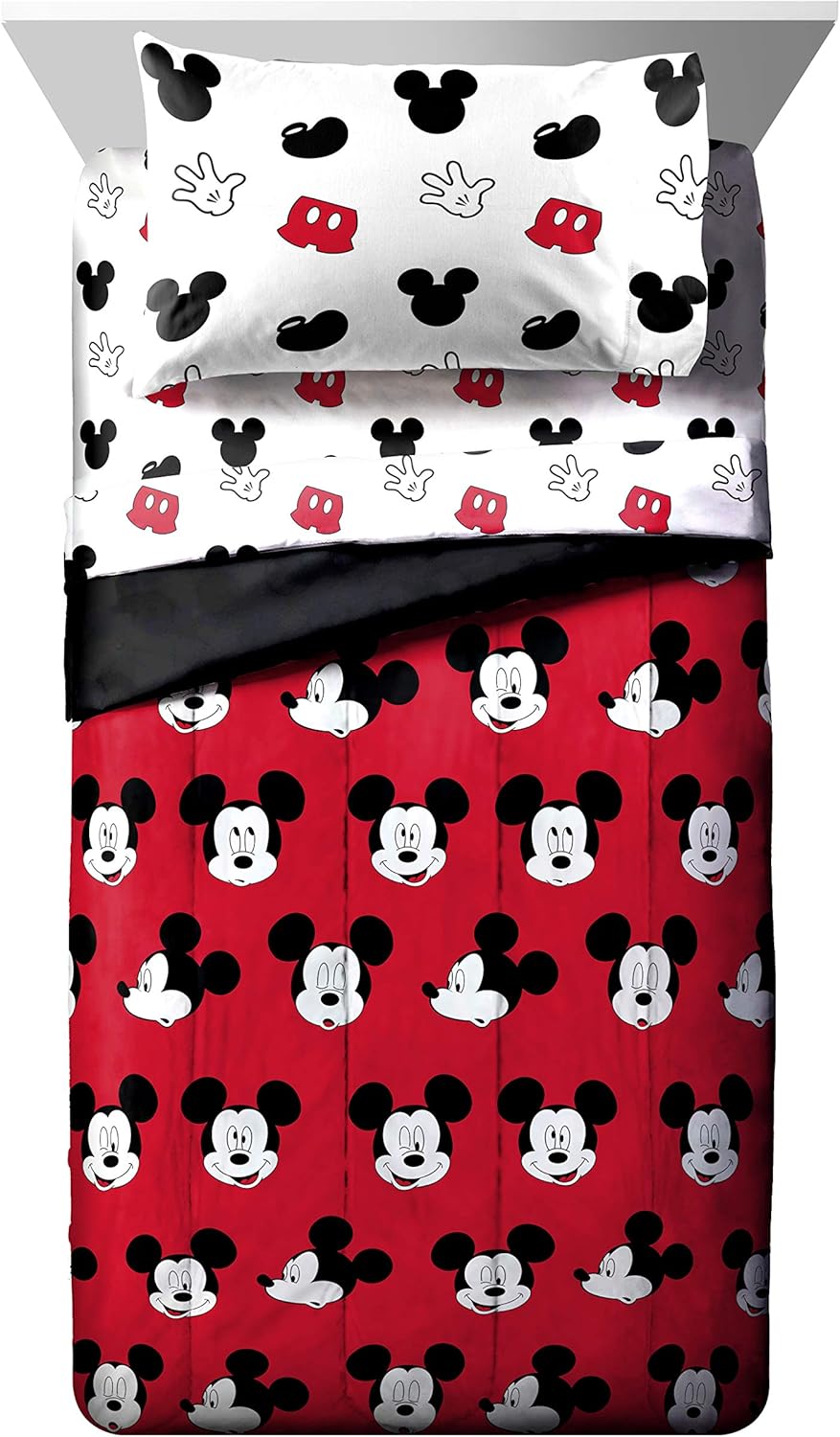Jay Franco Disney Mickey Mouse 4-Piece Twin Bed Set 1