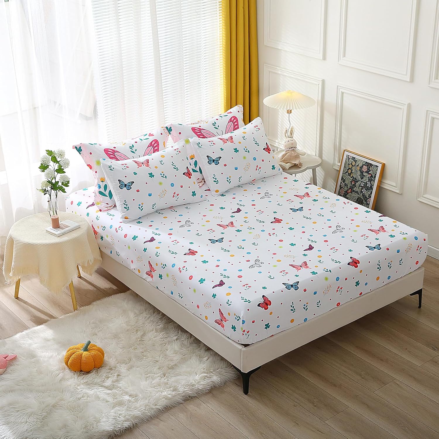Butterfly Comforter Set Twin 7 Piece Kids Bedding