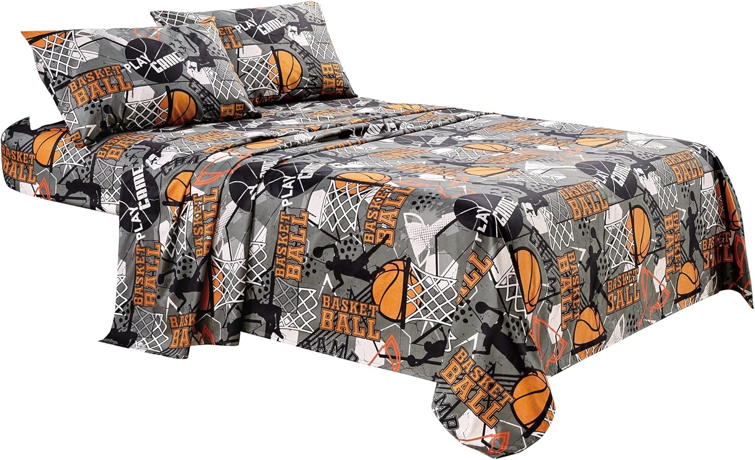 Chezmoi Collection Basketball Sheet Set for Kids