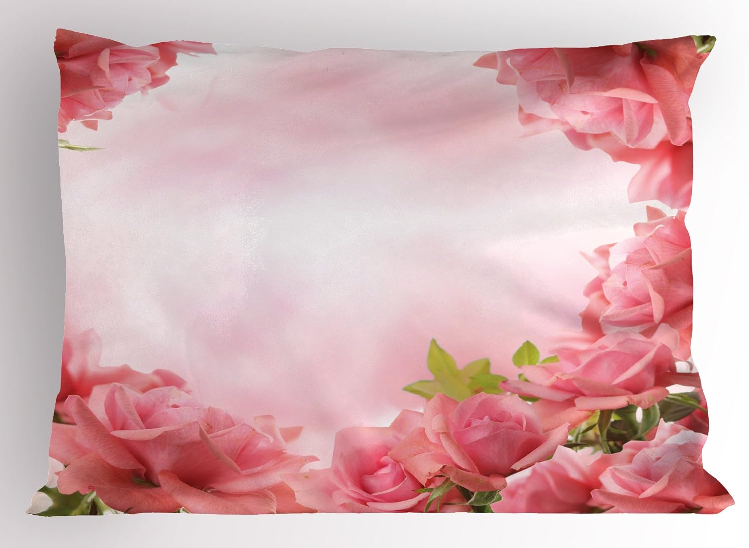 Ambesonne Valentine Pillow Sham - 26 x 20 Pink Coral