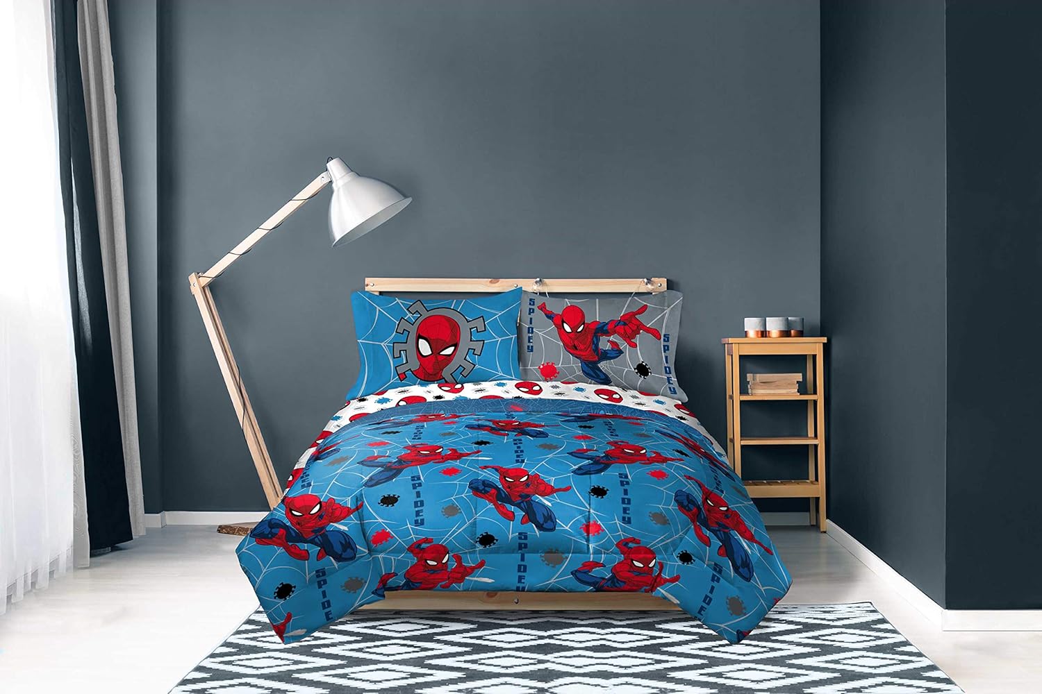 Jay Franco Marvel Spiderman Spidey Faces Comforter Set