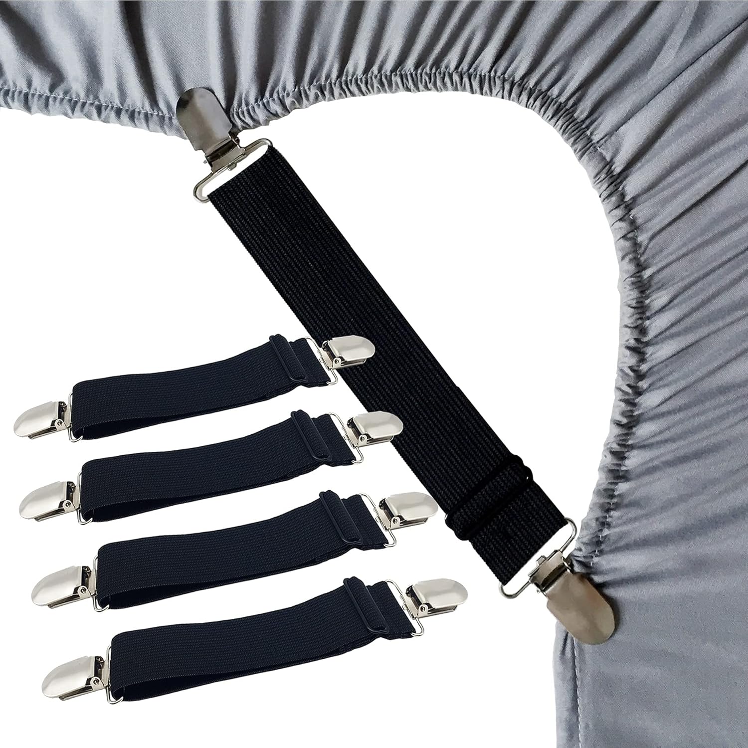 RayTour Sheet Straps Bed Sheet Keeper Holder Set of 4