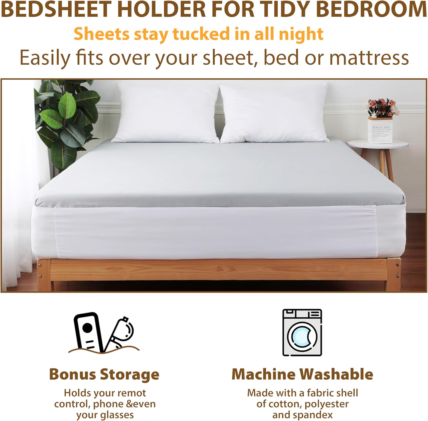 WOXXIY Bed Sheet Holder for King Mattress