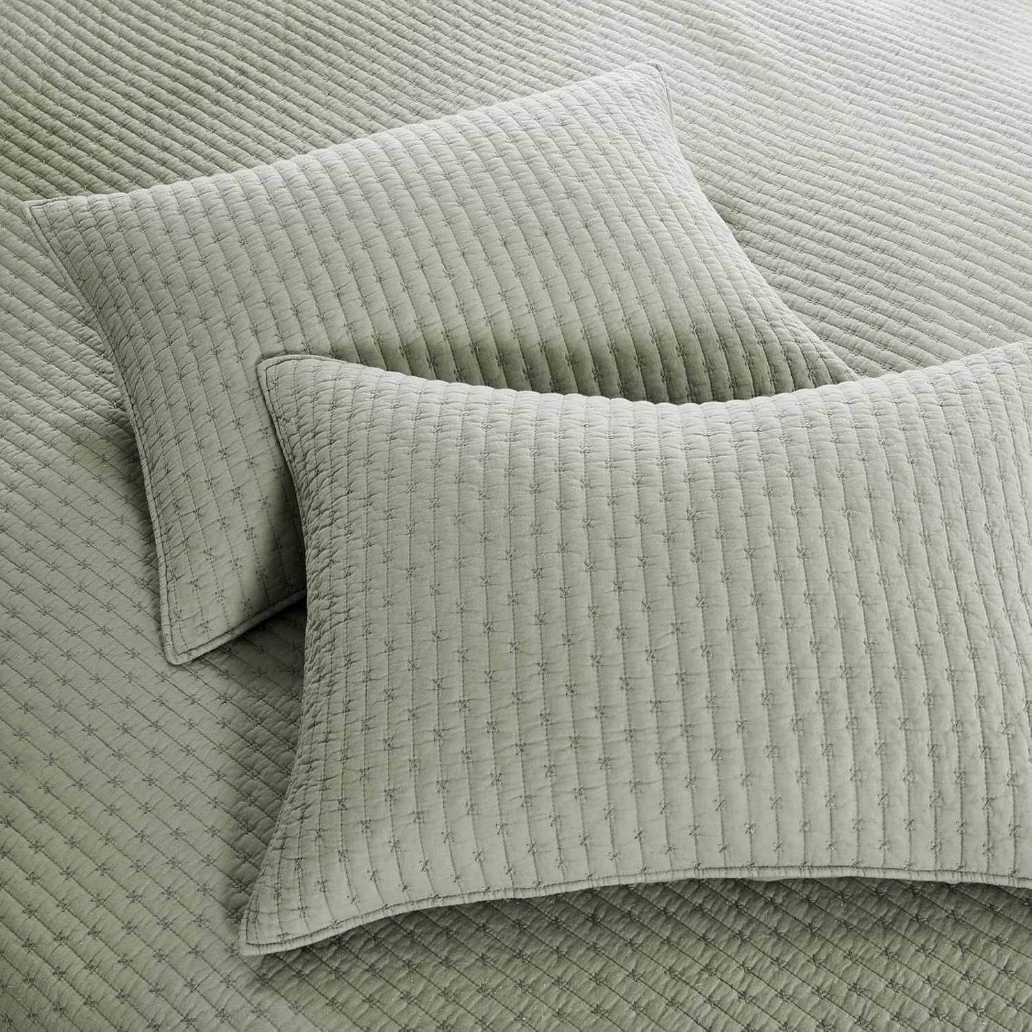 Levtex Home Cross Stitch Quilt Set - KingCal King 1